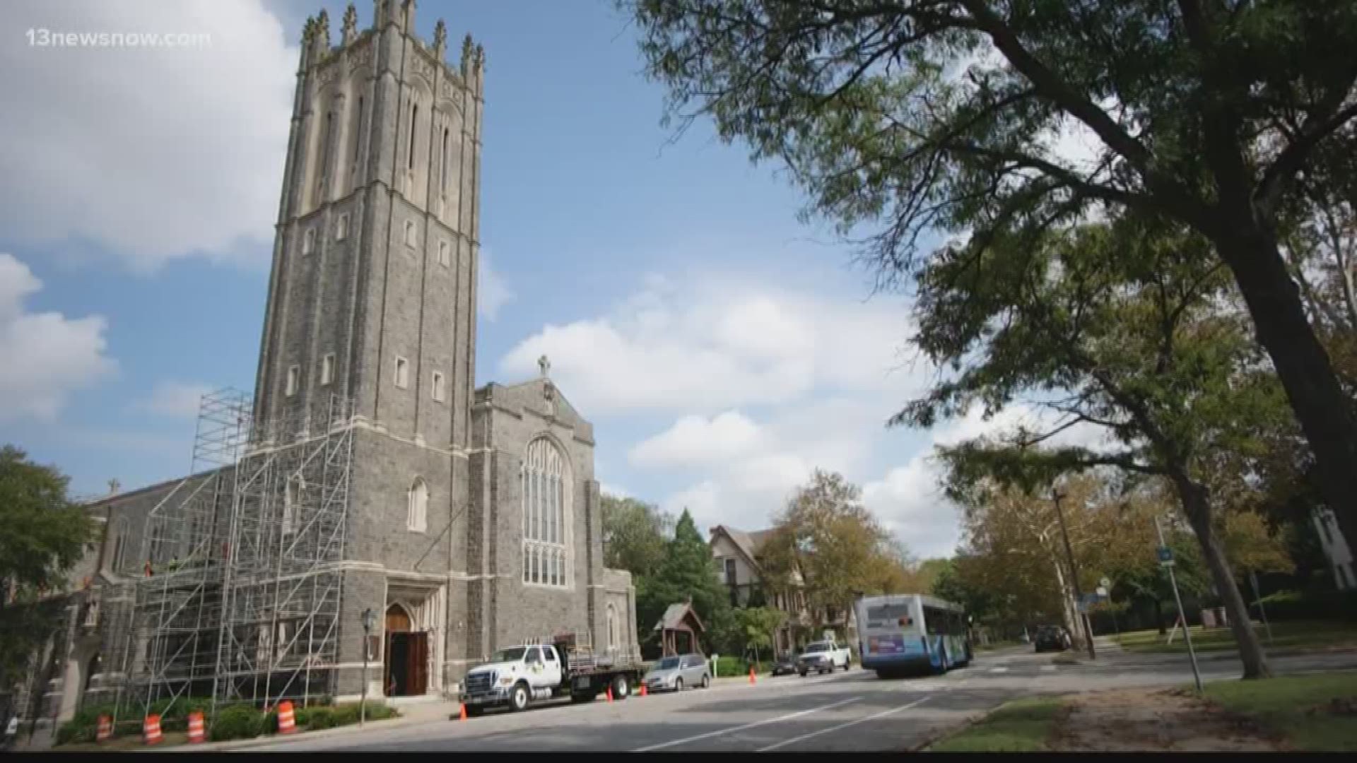13News Now Philip Townsend stopped by Christ and Saint Luke's Episcopal Church in Norfolk to check on the church's renovation project.