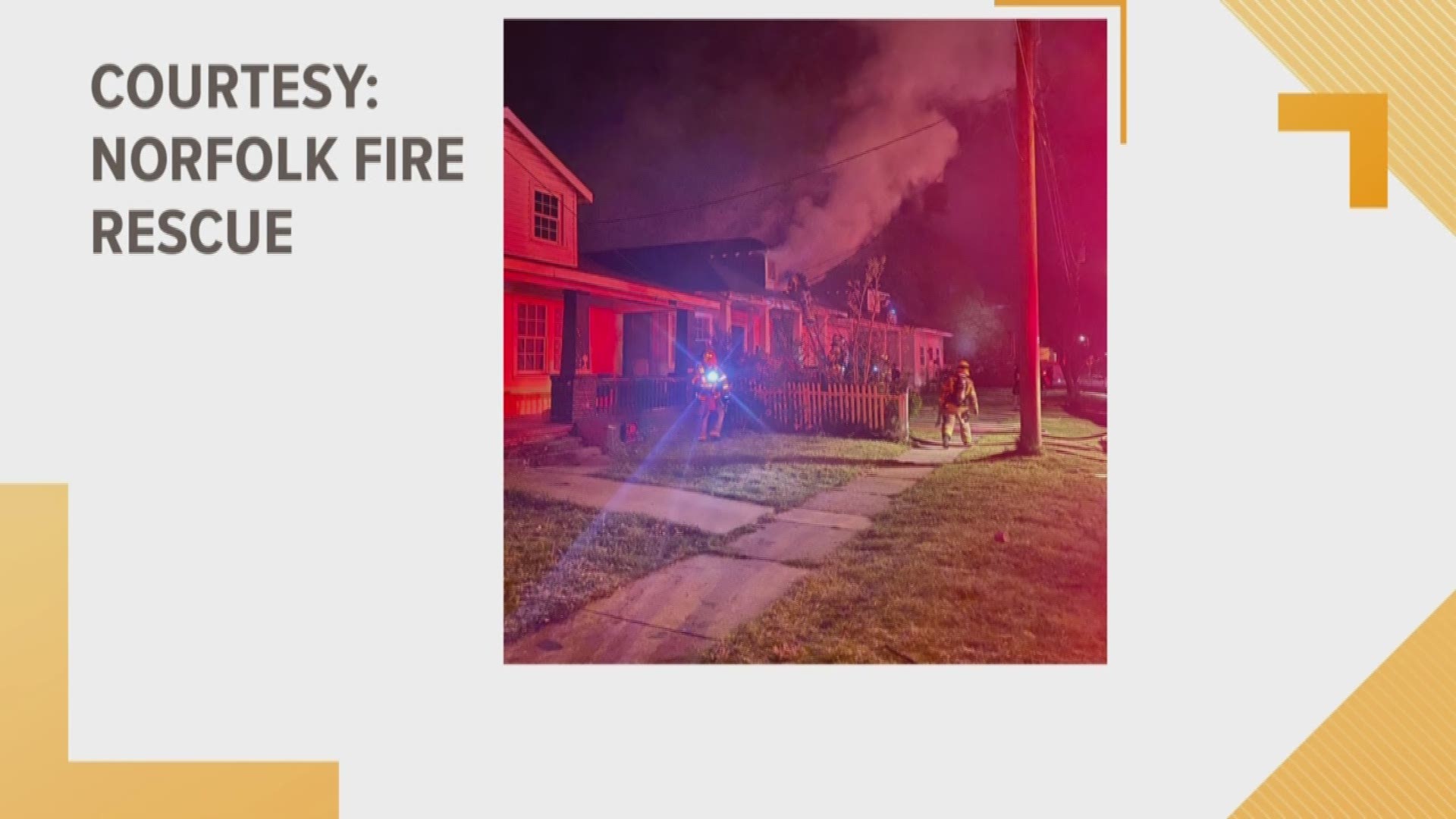 The fire occurred in the 3100 block of Argonne Avenue.