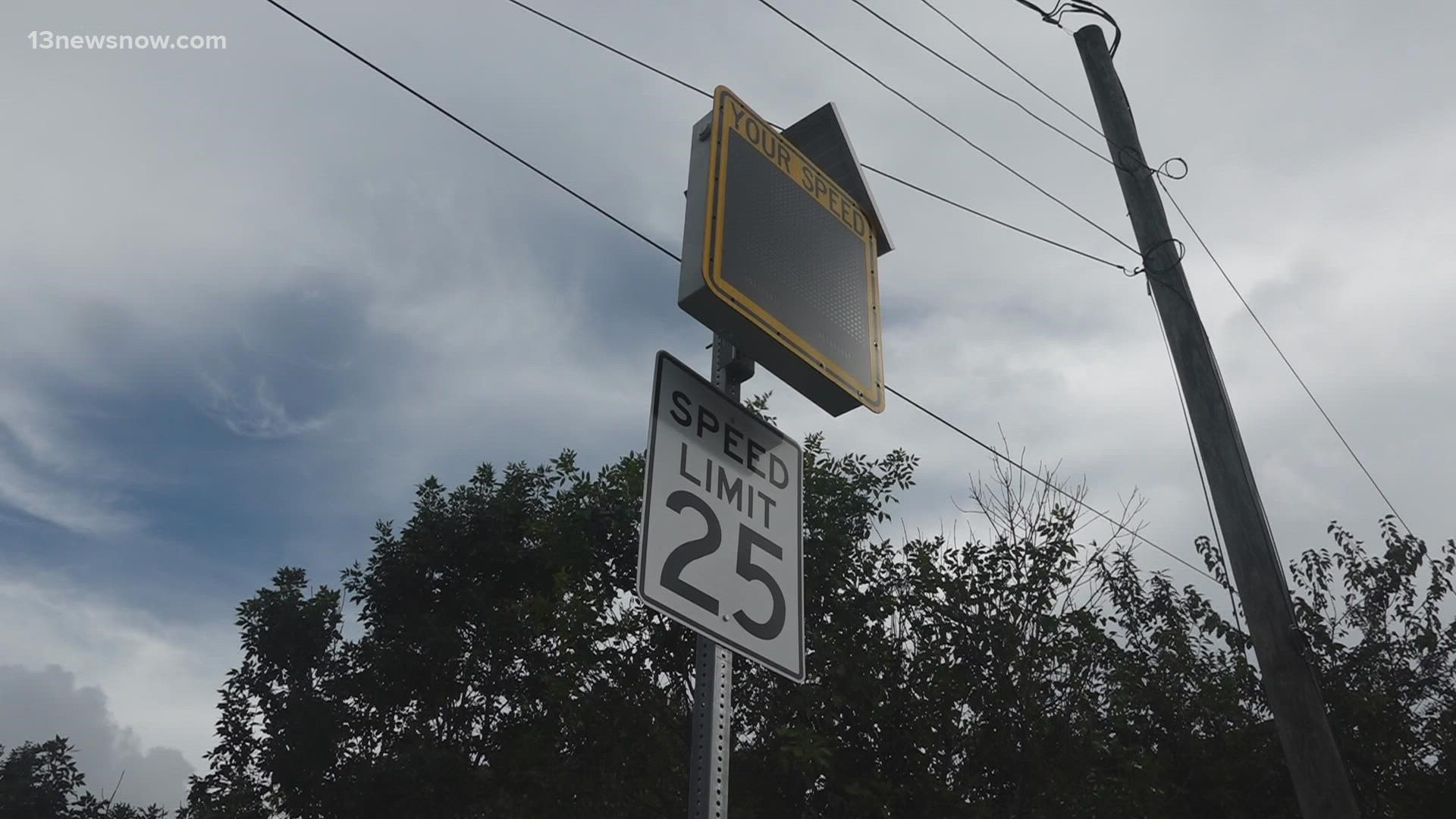 Pump your brakes! People in one Norfolk neighborhood are urging people to slow down.