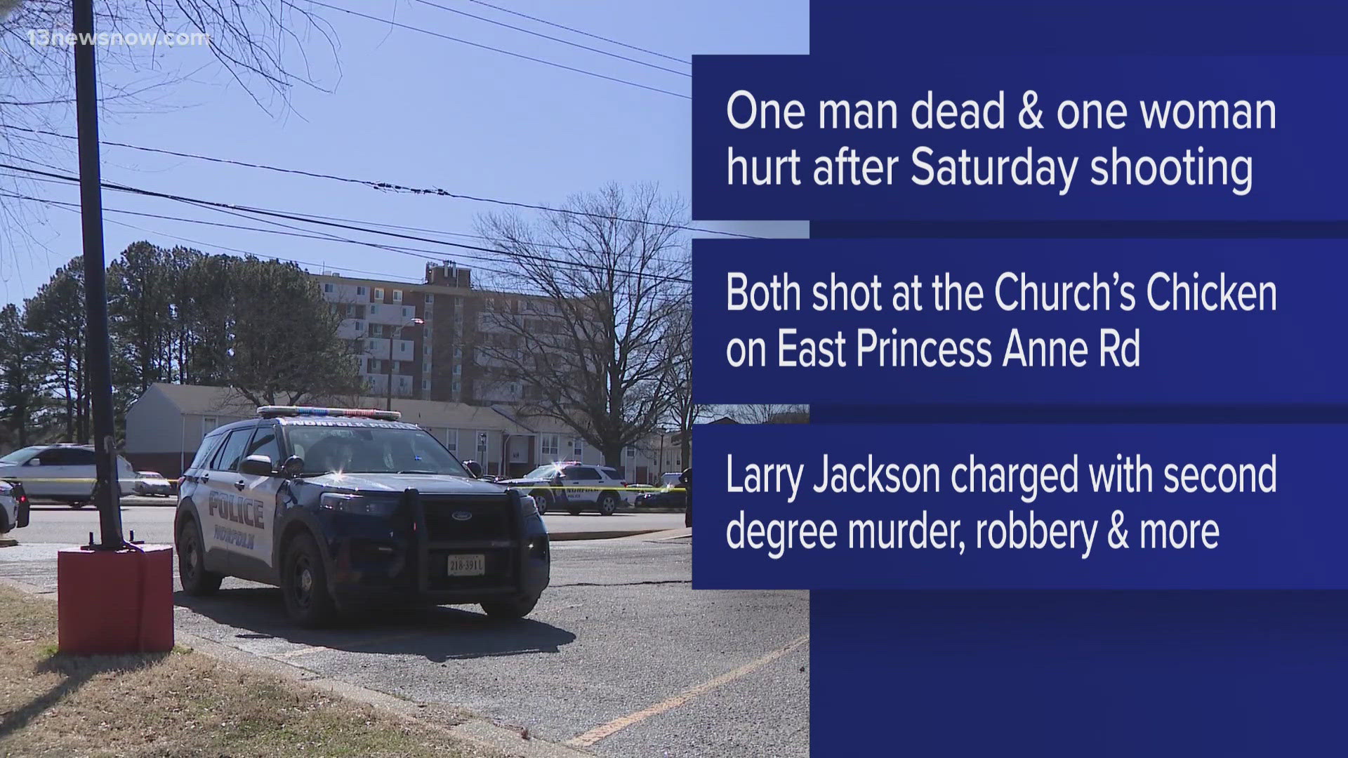 Suspect charged after man killed, woman injured in shooting at Norfolk ...