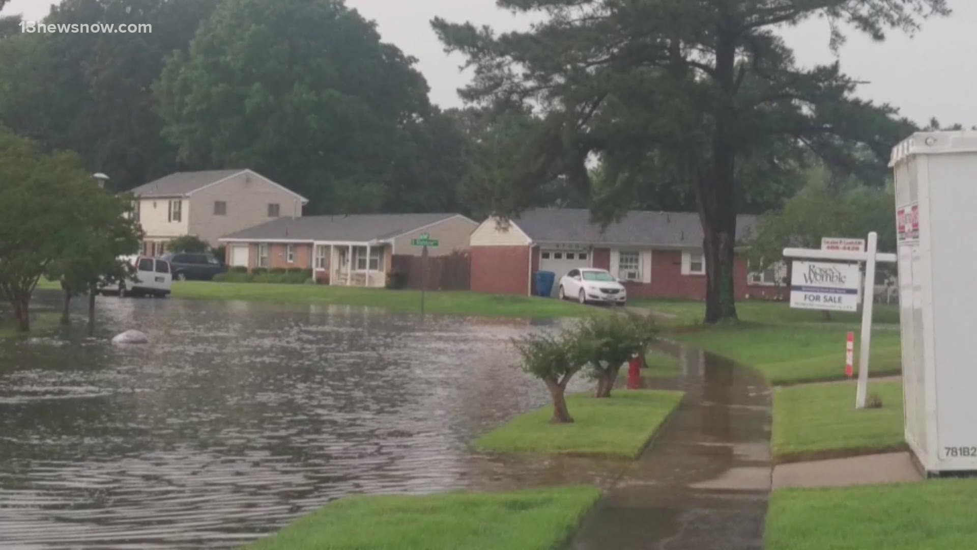 Portions of South Plaza Trail in Virginia Beach are notorious for flooding issues. 13News Now Madison Kimbro has more on what crews are doing to mitigate the problem