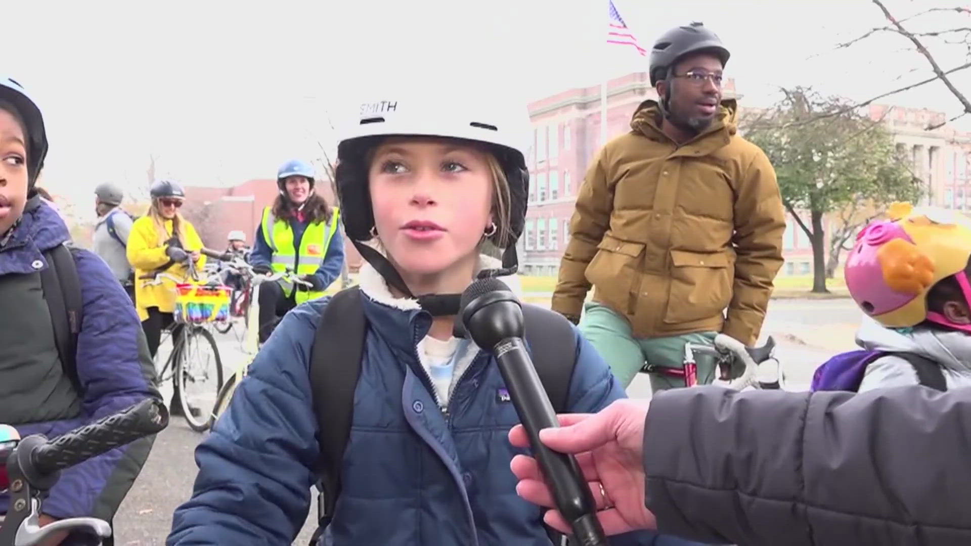 Teachers, parents, and students around the country are making a morning of riding bikes as a group, on their way to school.