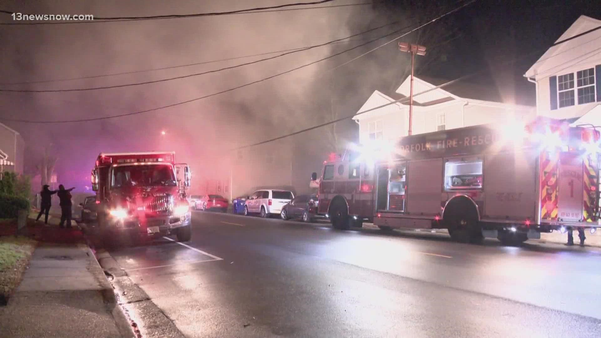 A spokesperson with the fire department said the building was unoccupied at the time of the fire.