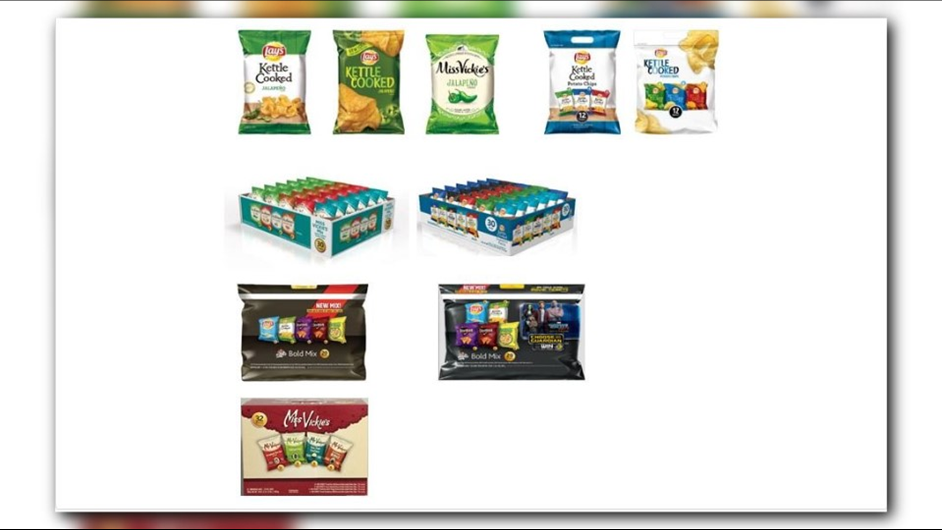 FritoLay recalls various potato chip products