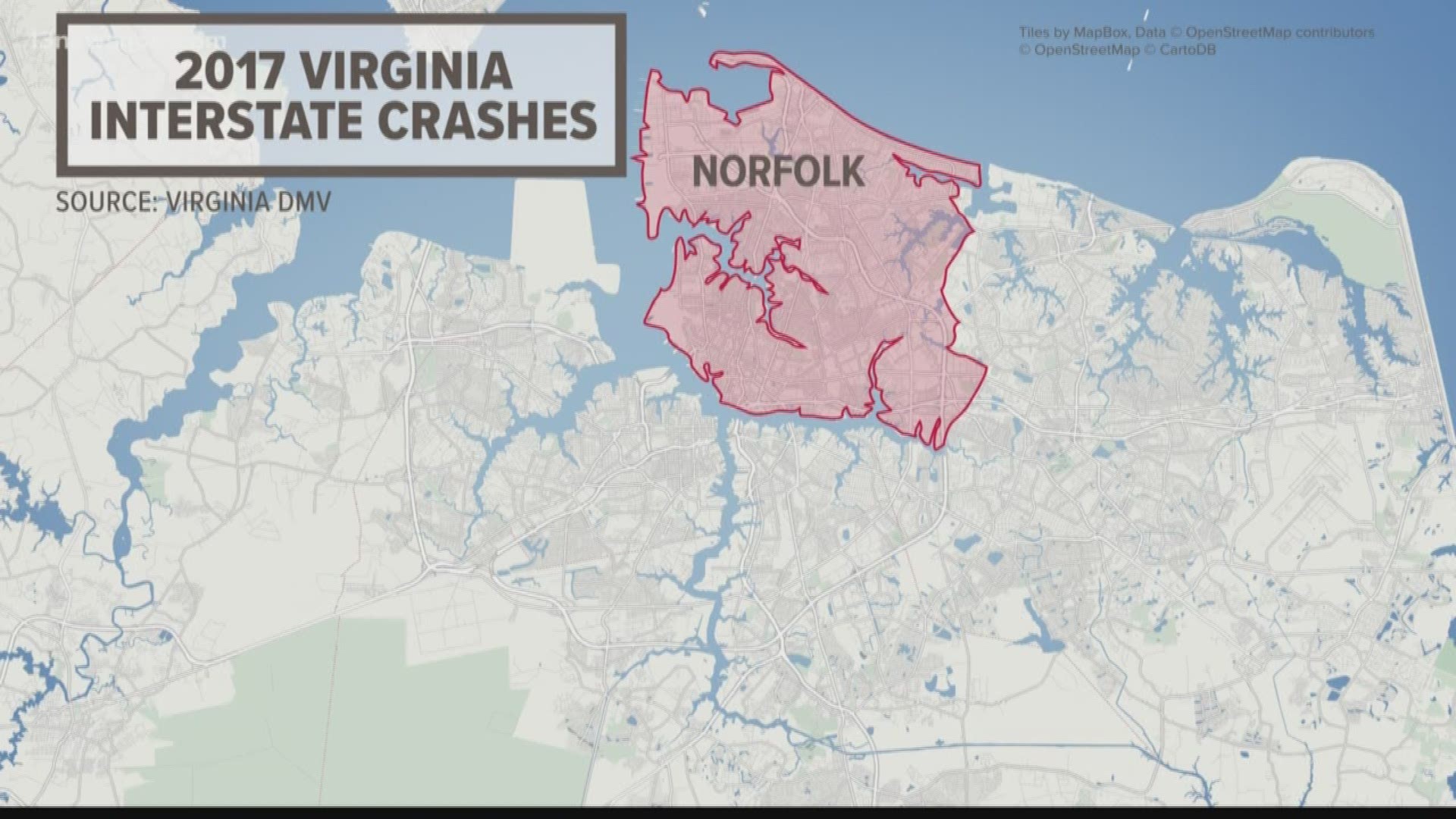 13News Now Adriana De Alba looked into a study that ranked Norfolk as the 7th worst city in the U.S. for the worst drivers.