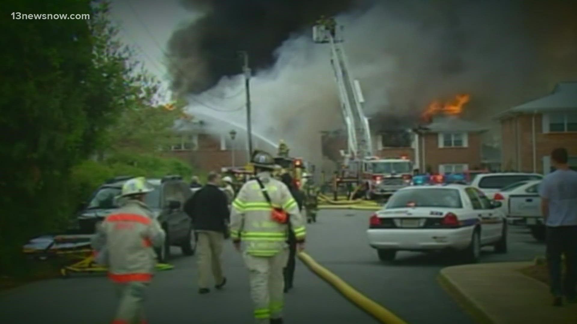 At least five Virginia Beach firefighters have recently been diagnosed with cancer. All of whom were on the scene of a fiery jet crash 11 years ago.