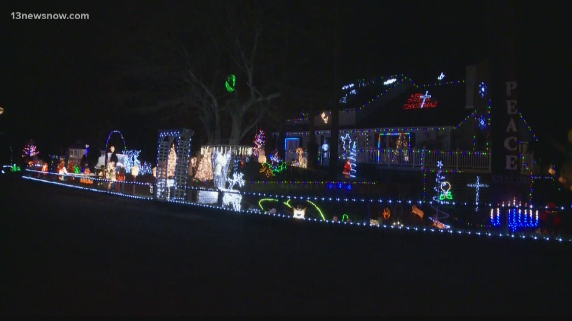 One North Carolina family have shared a dazzling lights display for decades, but this year was almost different.