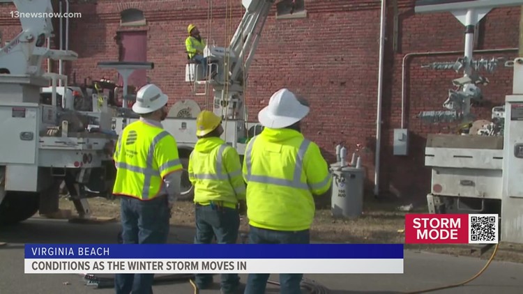 Dominion Energy geared up for storm expected to bring 'wet' snowfall, gusty winds