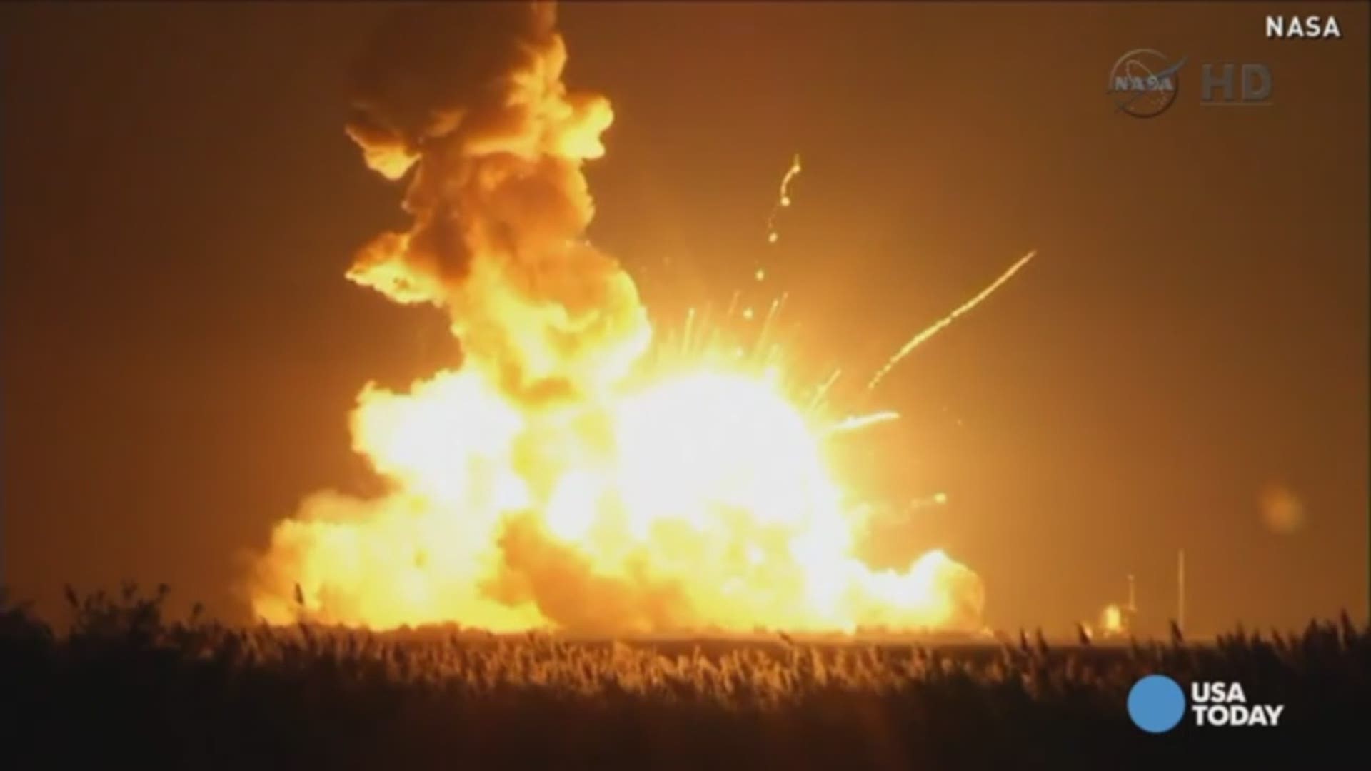 October 28, 2014: An Antares rocket carrying cargo destined for the International Space Station exploded and crashed back down to the launch pad just a few seconds after liftoff. No one was hurt and there was limited damage to Wallops Flight Facility.