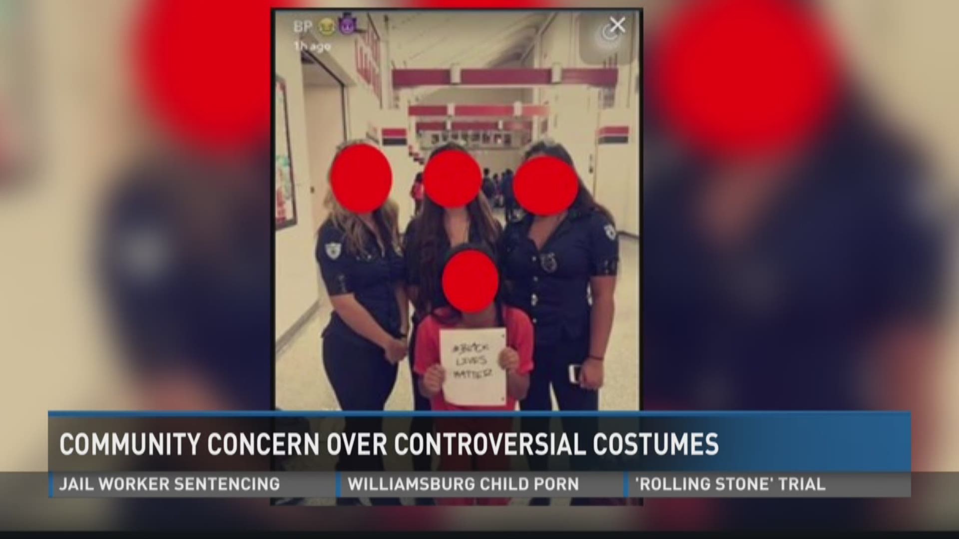 Costumed students pose with 'Black Lives Matter' sign, stir controversy |  13newsnow.com