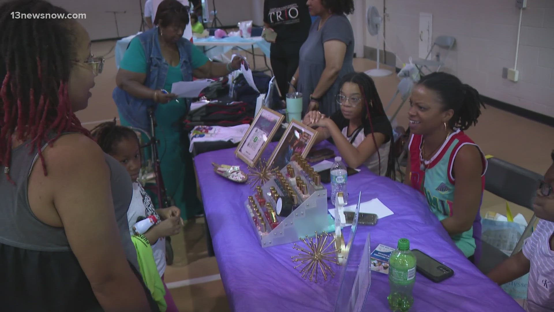 "Kidpreneurs" promoted their products at Hampton's Michael “HipHopz” Harper Youth Fest on Saturday.