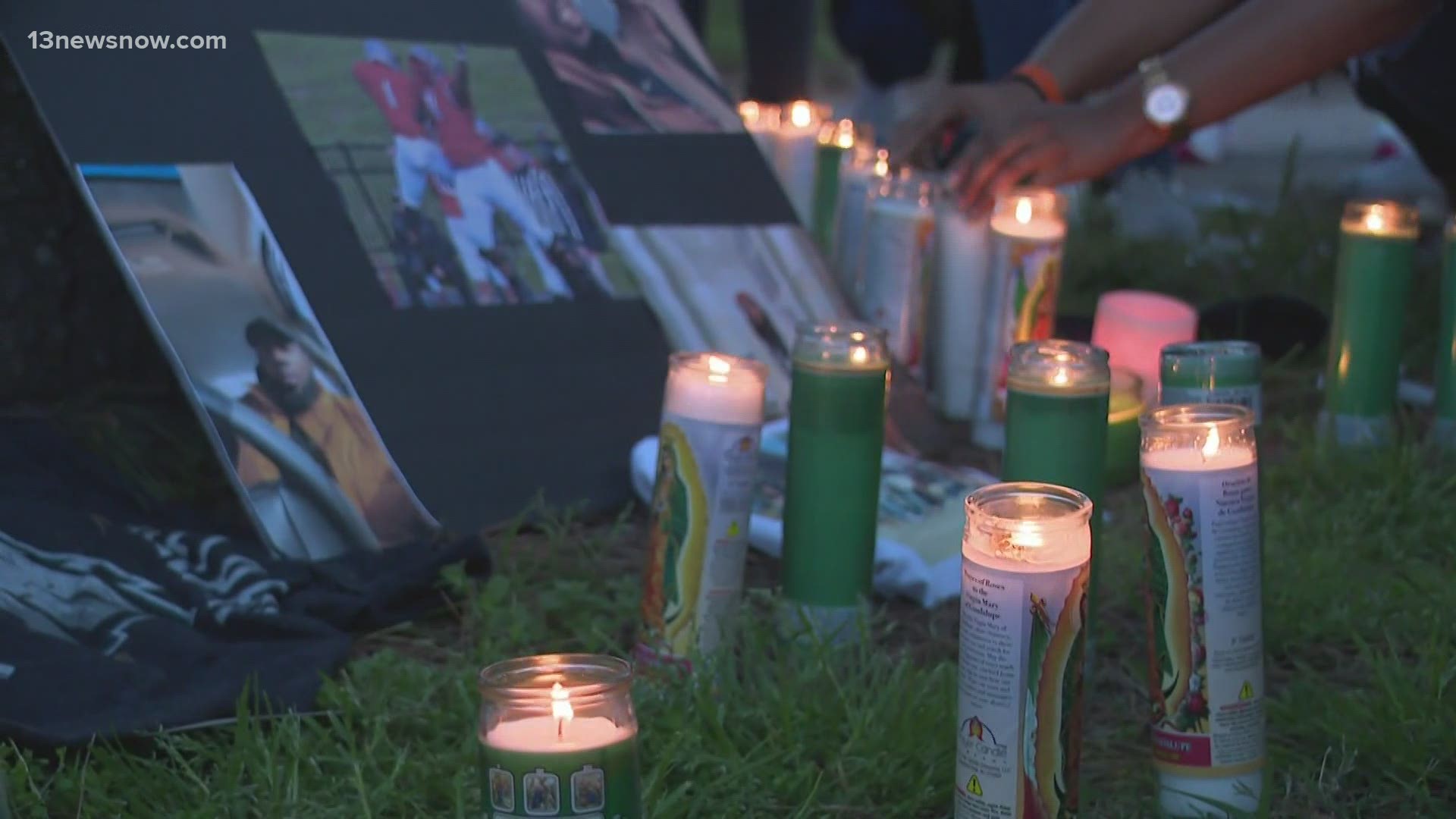 Family and friends gathered at the Virginia Beach Oceanfront to remember Donovon Lynch, the man shot and killed by a police officer on Friday night.