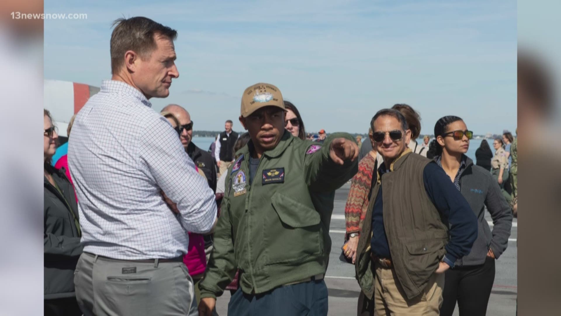 Visitors took photos on the flight deck while sailors gave the public a rare opportunity to understand the capabilities of the aircraft carrier.