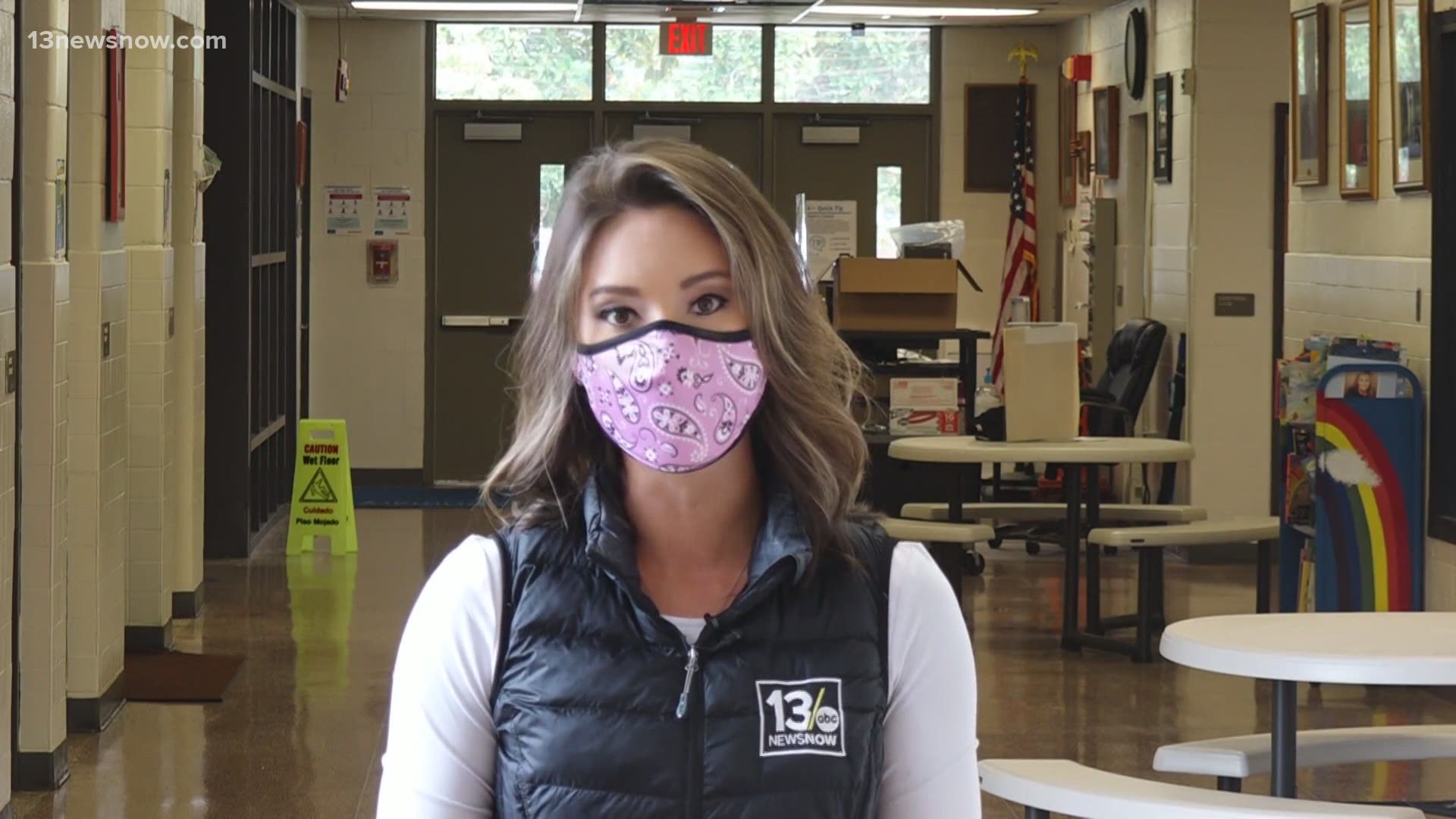 They're adjusting bus practices, putting down distance reminders and sanitizing more. Masks are required, and the staff is looking forward to seeing their students.