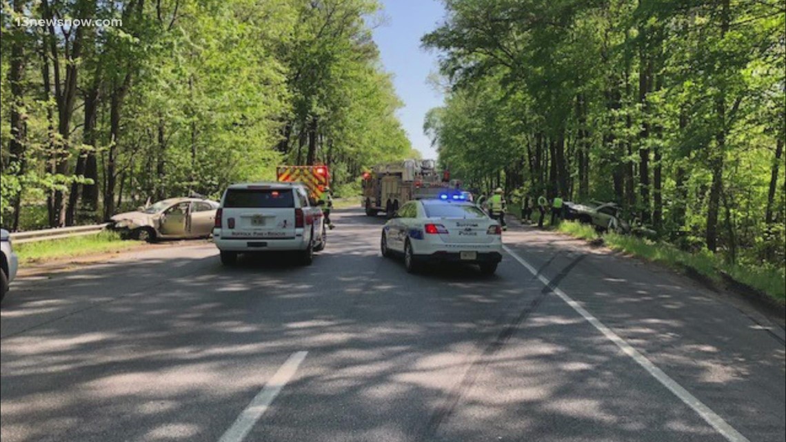 2 Injured In Vehicle Crash On Highway 58 In Suffolk | 13newsnow.com