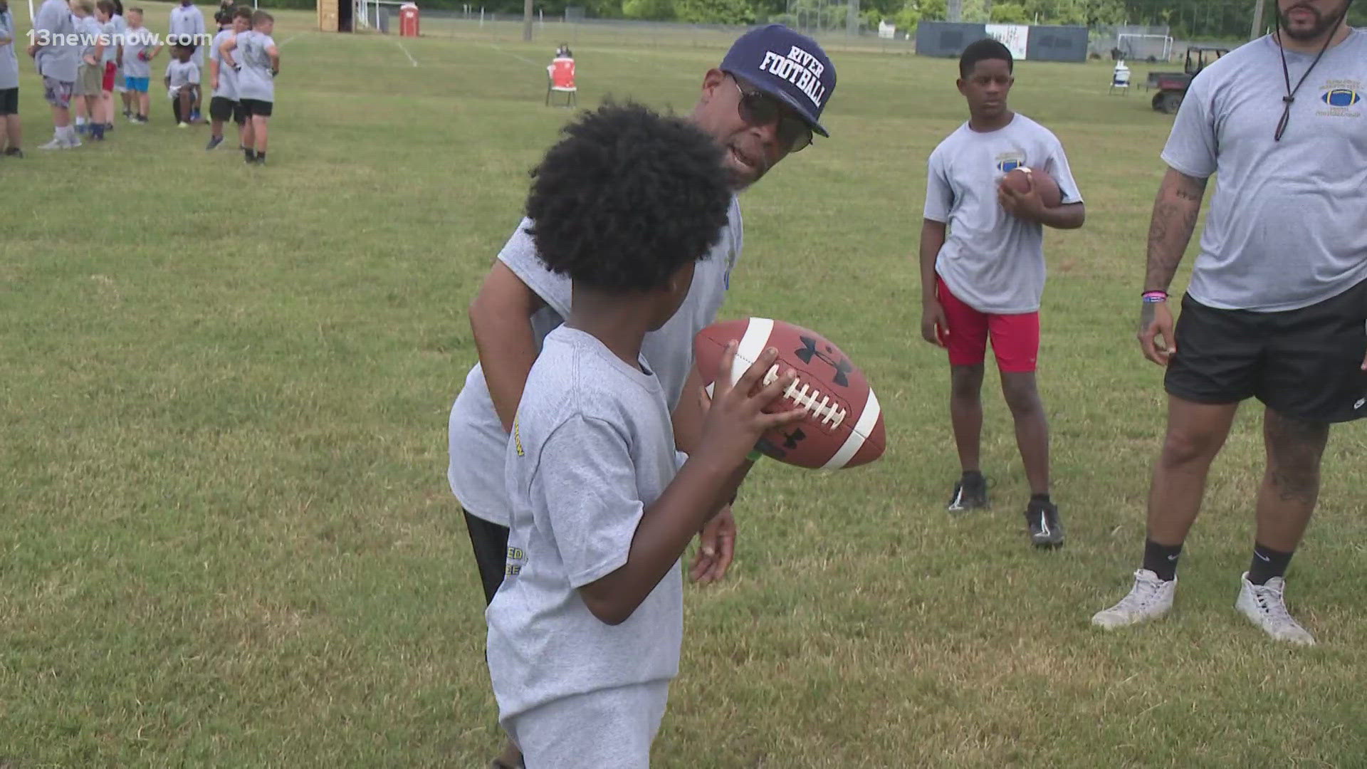 On Friday the Chesapeake Sheriff's Office hosted its annual "Children Today Leaders Tomorrow" youth football camp.