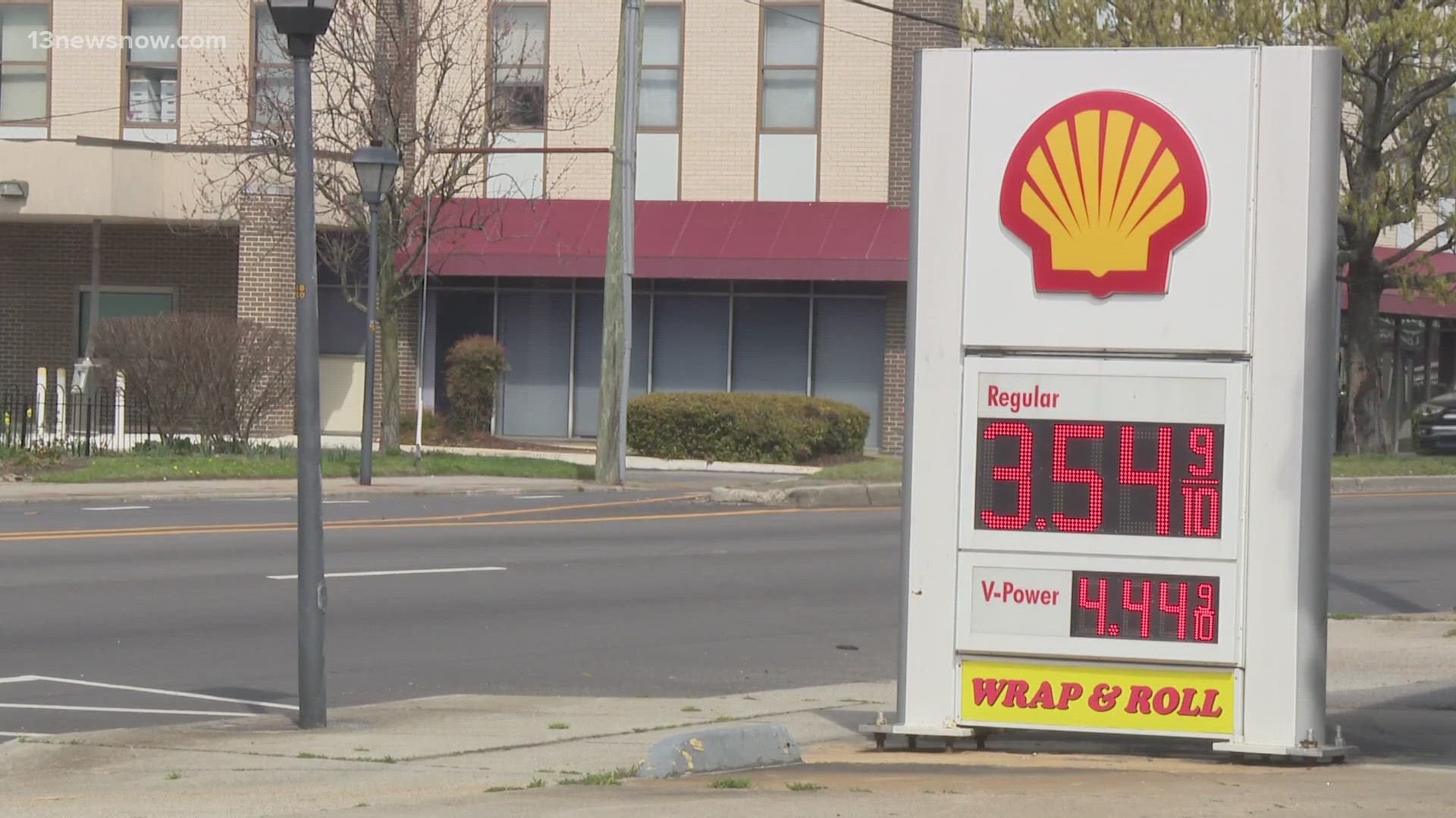 Gas prices are averaging $3.30 a gallon in Hampton Roads, a jump of nine cents from Thursday.