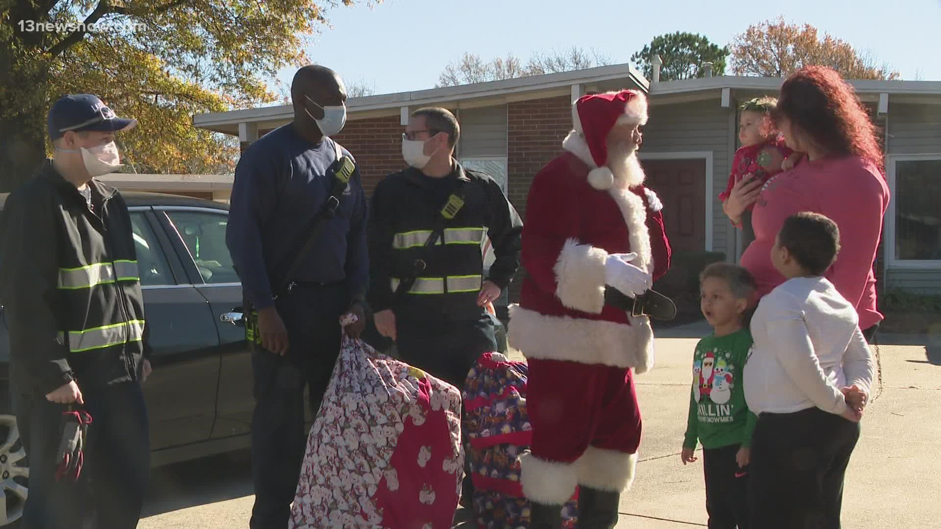 After taking a year off because of the pandemic, the Edmarc Santa Run is back. Eighty families across all seven cities got a visit from Santa and gifts.