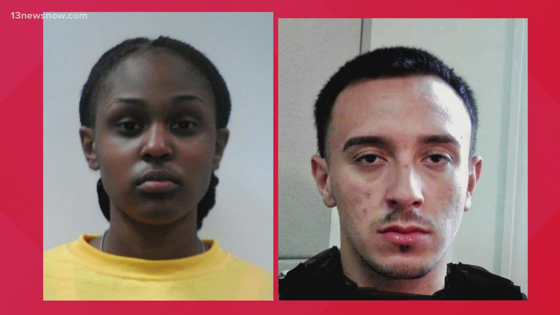 Police say 19-year-old Khyla Wilson and 22-year-old Dominic Cravins-Hernandez were last seen in Portsmouth on Monday.