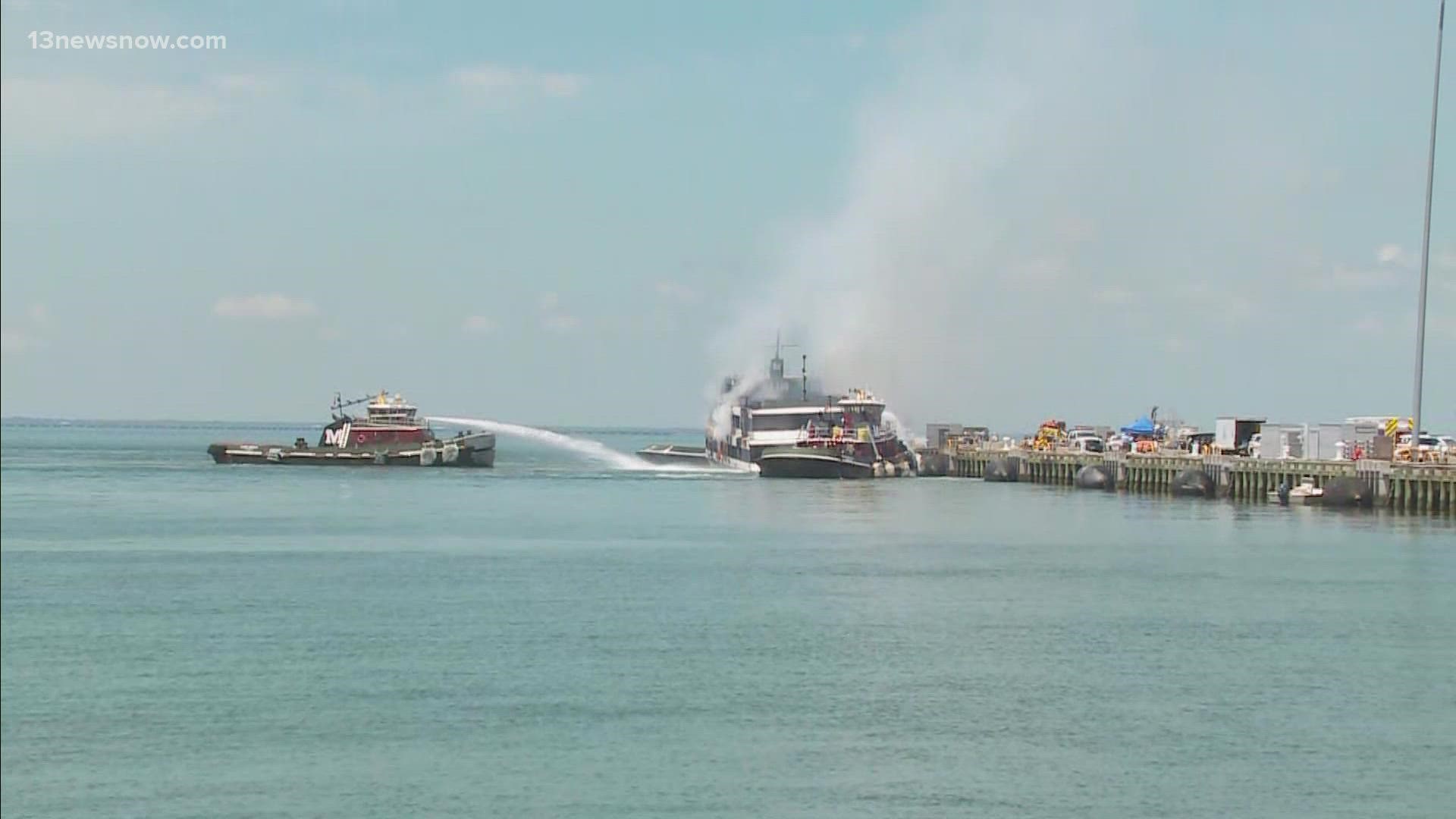 The yacht caught on fire on June 7 during a kindergarten graduation celebration. Fortunately, everyone was able to escape safely.