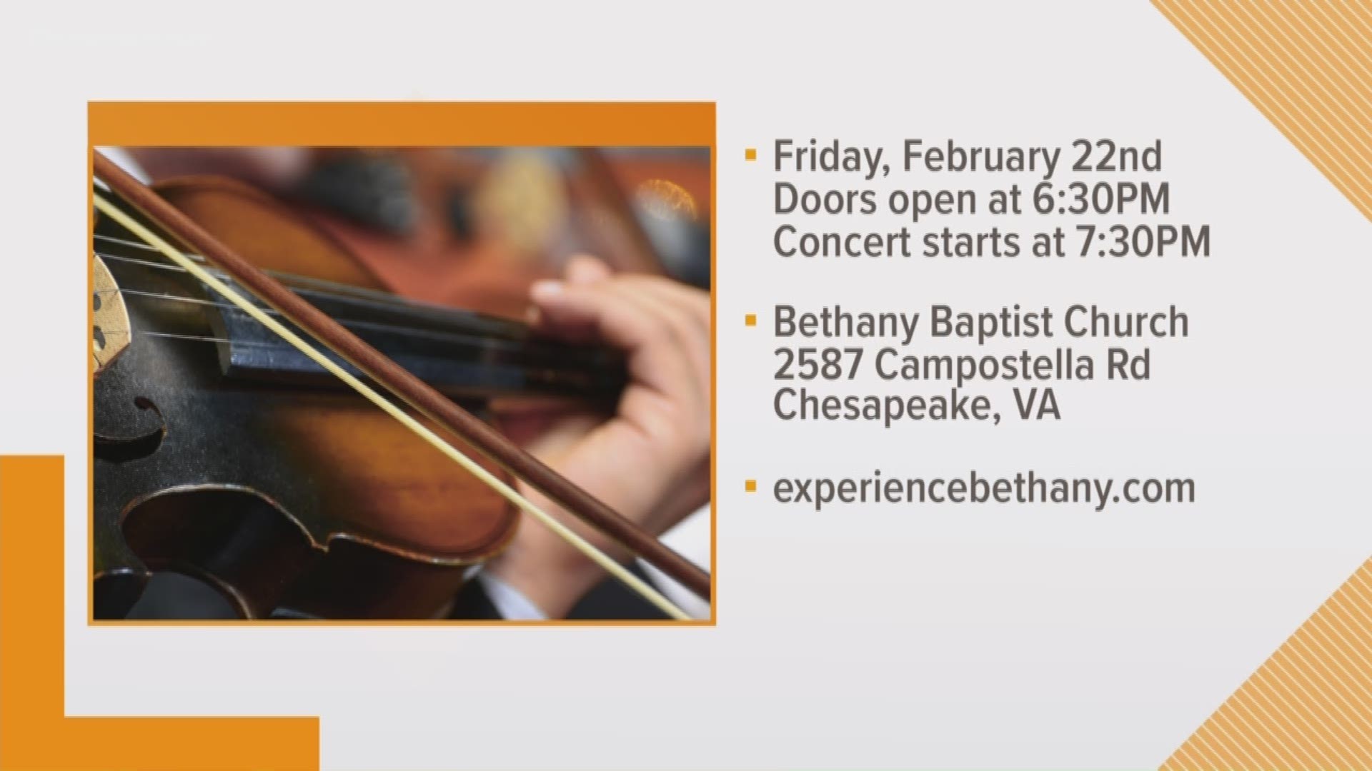 A free concert to help a local school is happening in February in Chesapeake.