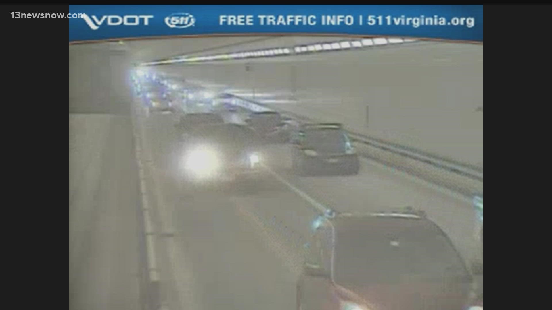 According to VDOT, the increase in construction dust caused visibility issues for drivers on the Hampton Roads Bridge-Tunnel.