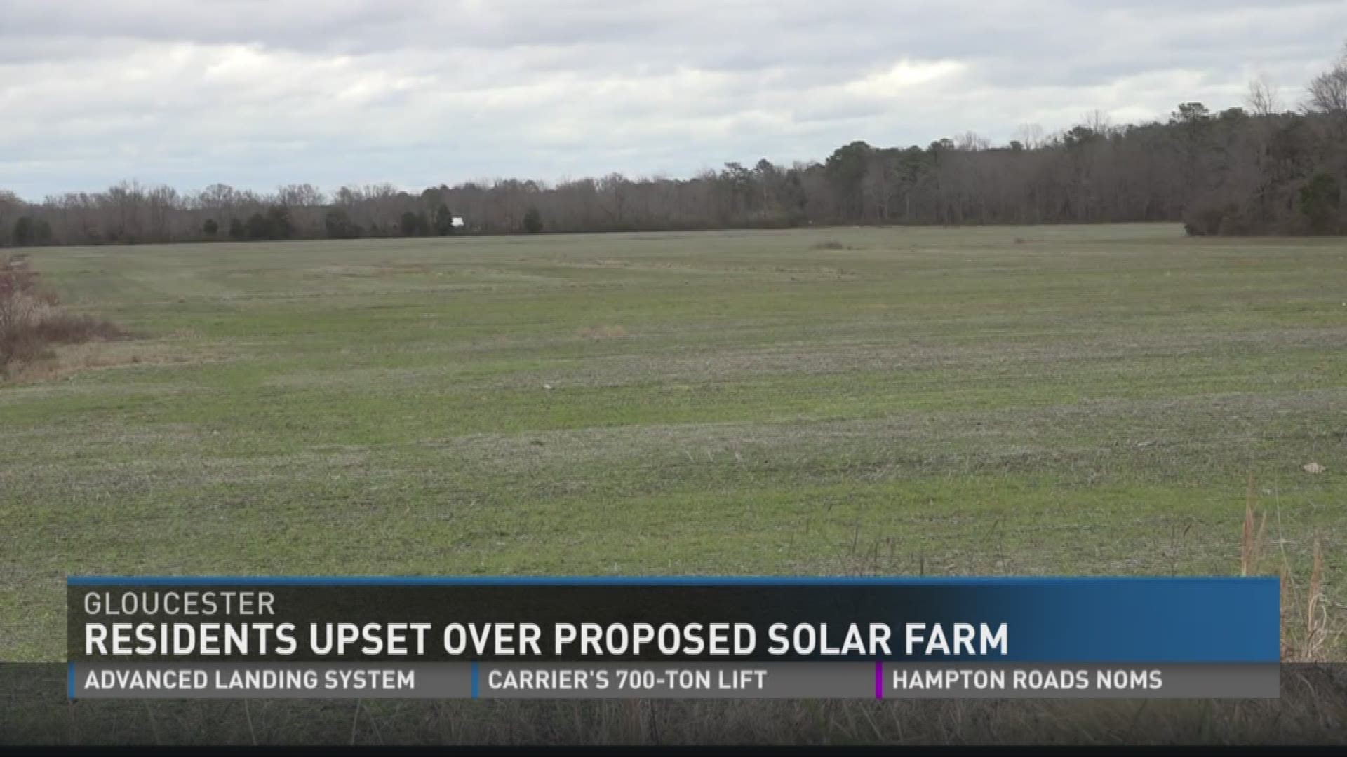 Residents upset over proposed solar farm in Gloucester