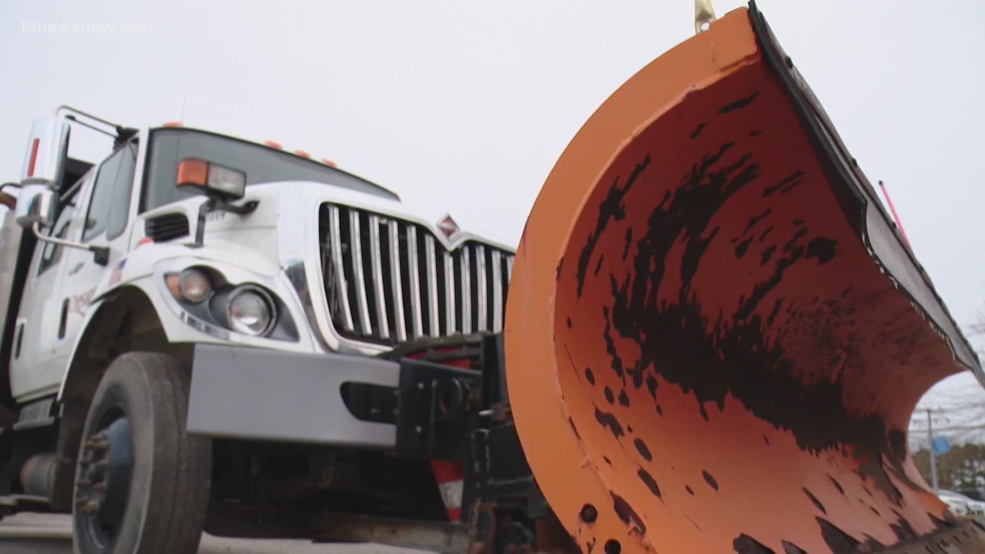The region is expected to see a mix of rain and snow on Jan. 28. Crews have started making preparations on the roads to prevent any traffic hiccups.