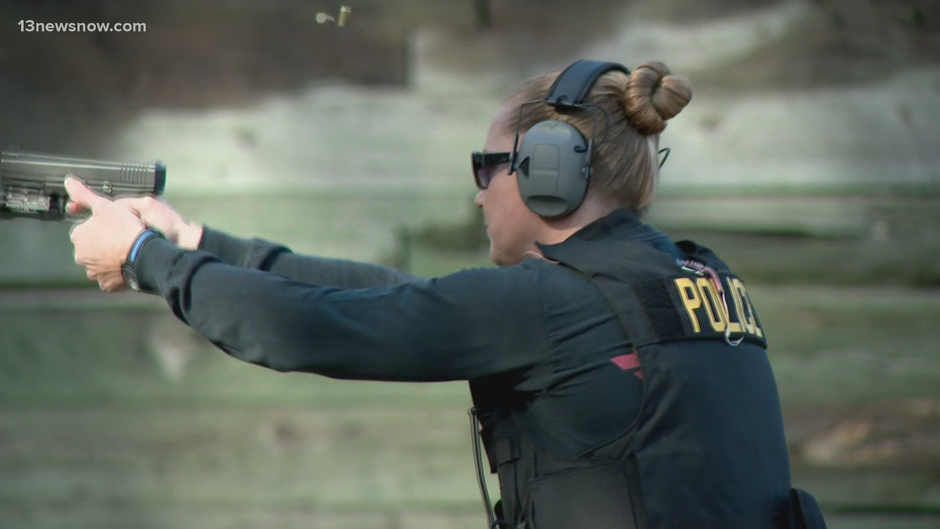 Lieutenant Alison Funaiock is the only woman in Hampton Roads to lead a police department SWAT Team.