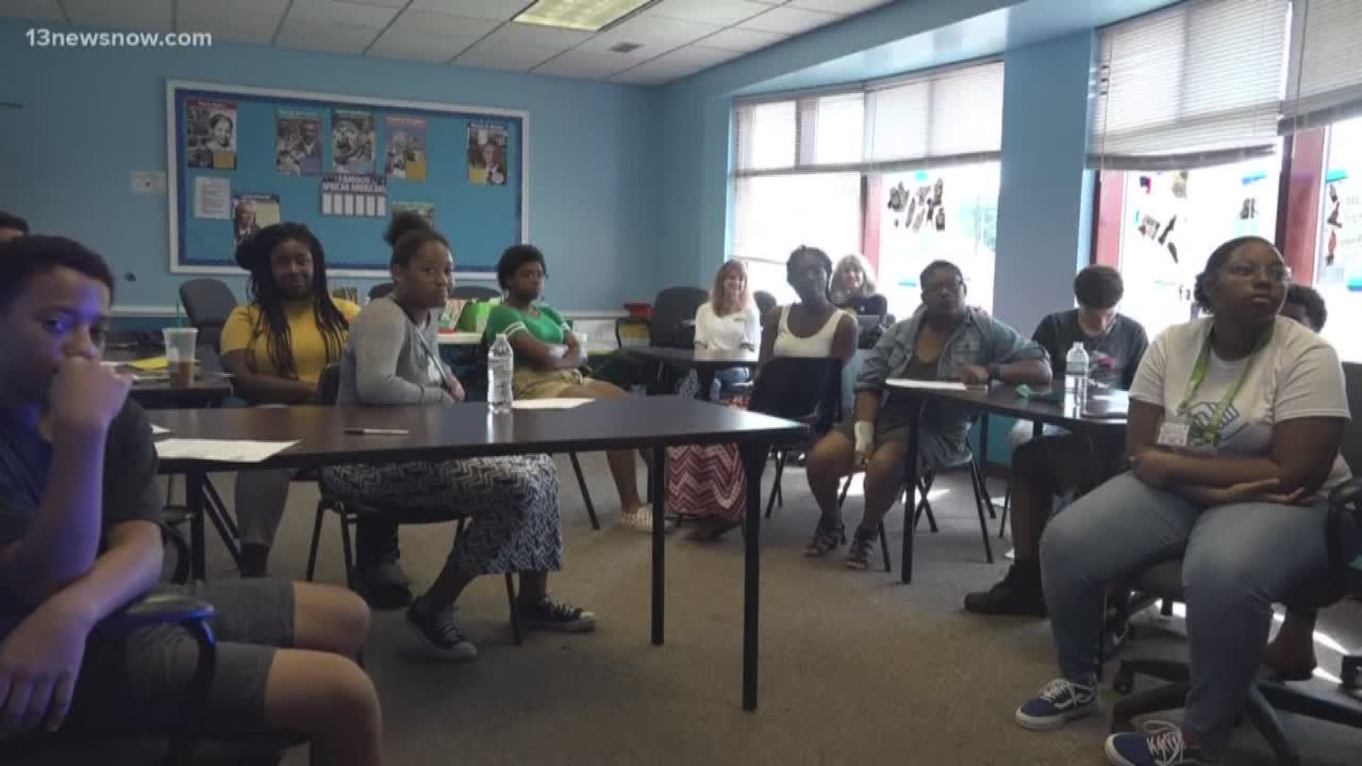 At Delegate Marcia Price's 'Our Future Matters' Camp, students learn about leadership skills, possible careers and how to make changes in their community.  The program lasts for two weeks.
