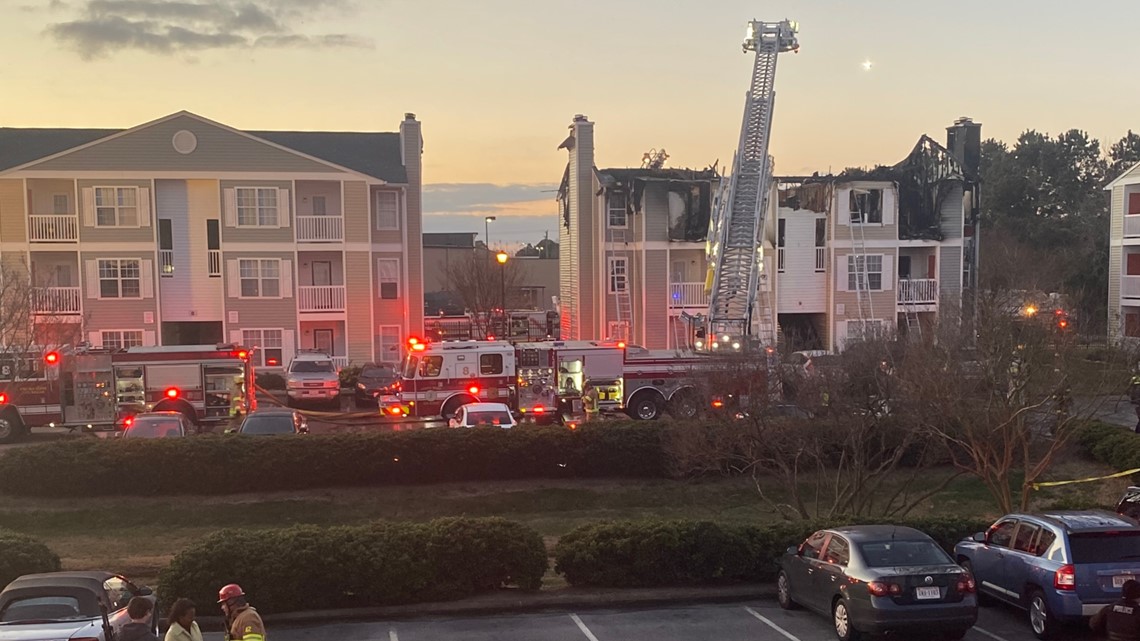 Firefighter, 2 others hurt in 2-alarm fire at Virginia Beach condo ...