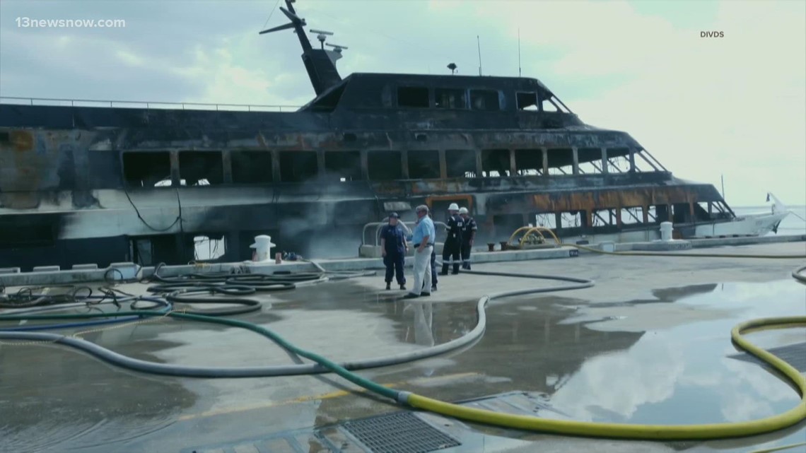 Second day of Coast Guard hearings on Spirit of Norfolk fire