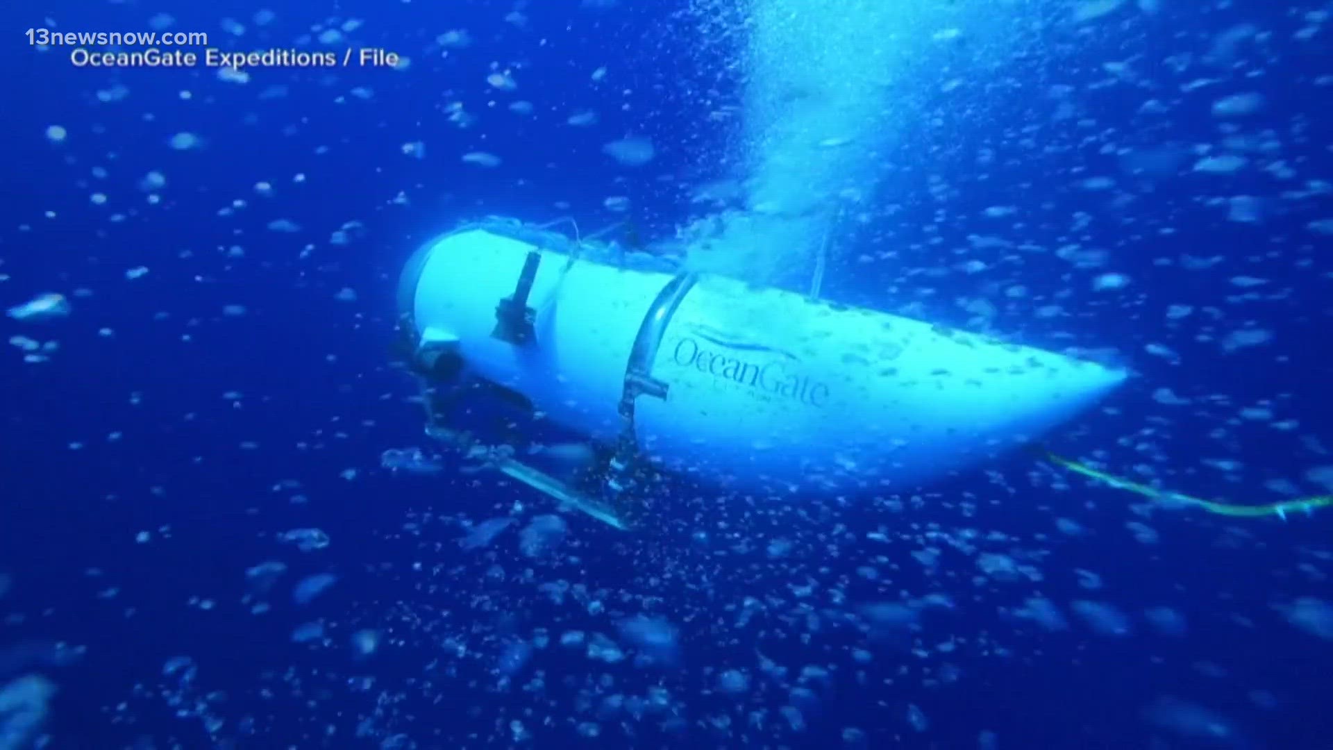 The search for the missing submersible took a bleak turn Thursday when the Coast Guard said a debris field was found at the bottom of the ocean near the Titanic.