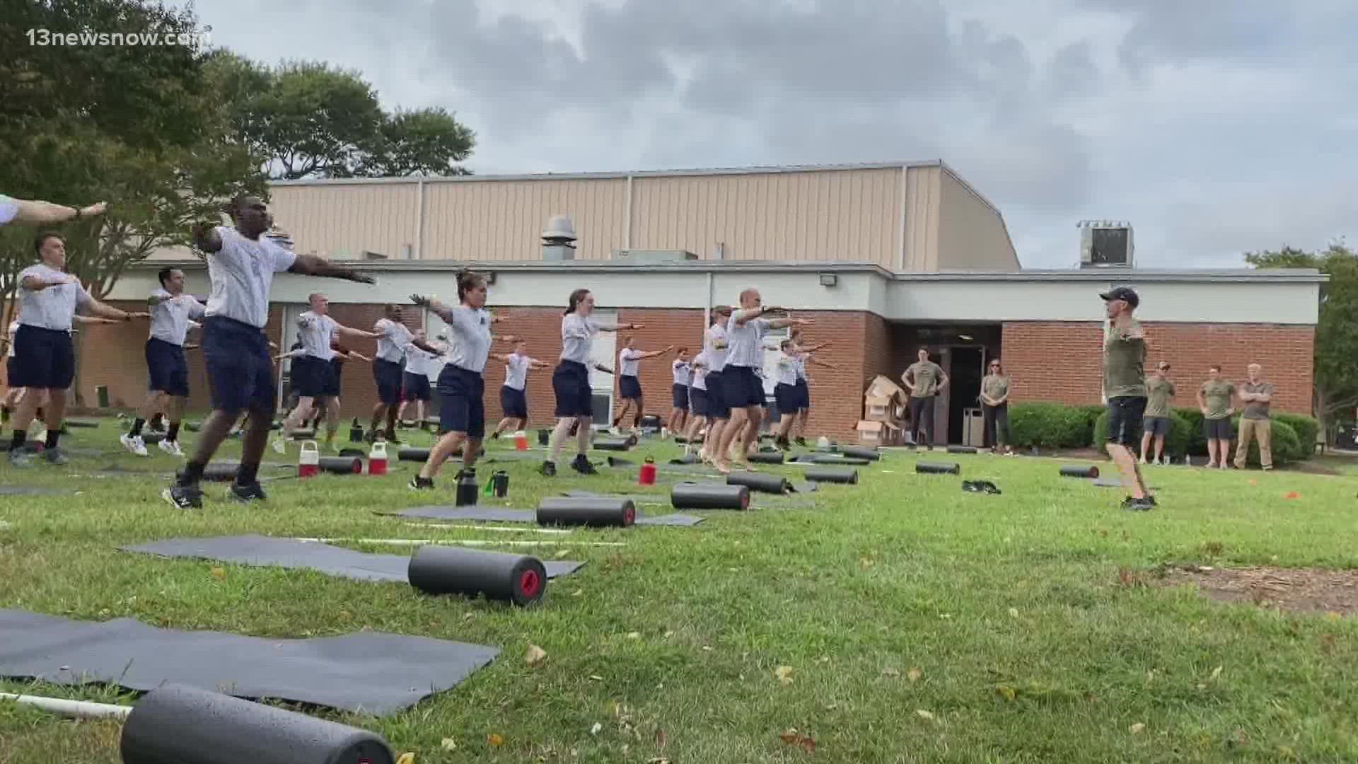 O2X Human Performance held a workshop to teach Chesapeake firefighters skills that can help them endure a long, physically and mentally demanding career.