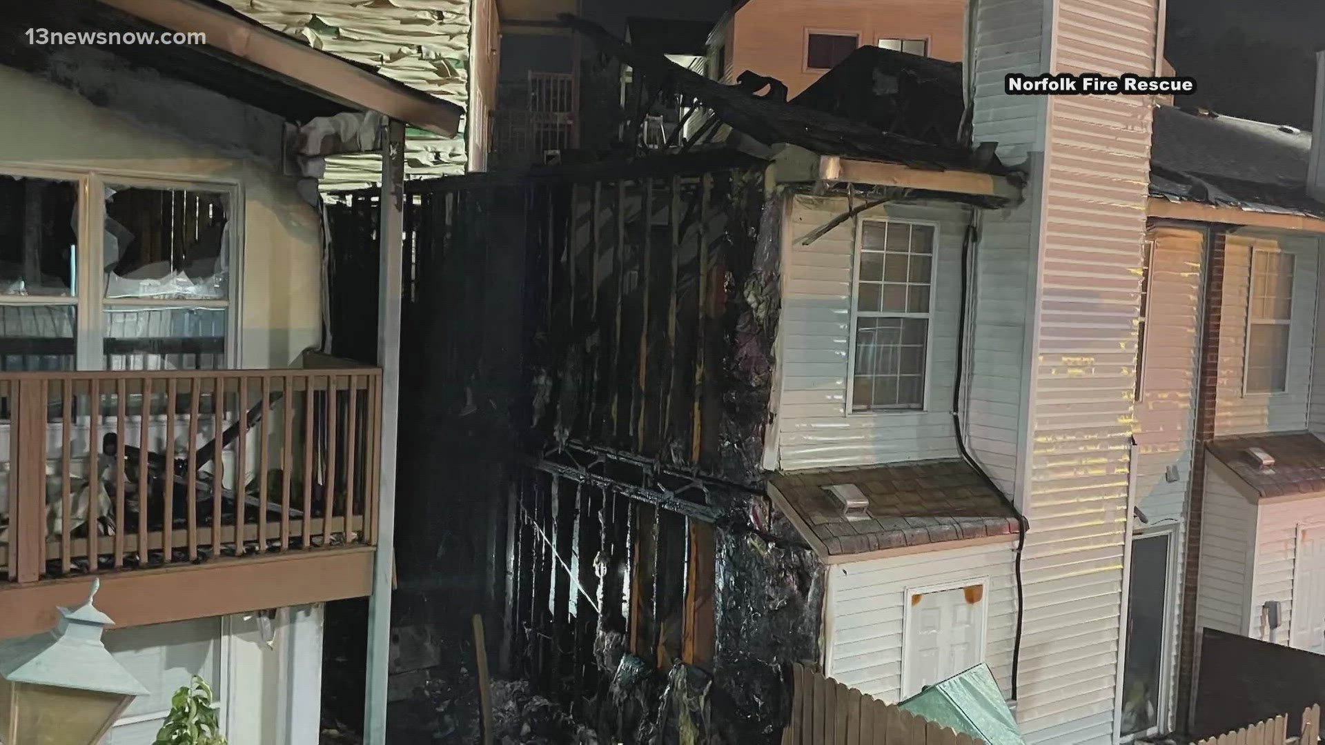 This morning, nine people are without a place to stay and one person is hurt after a fire in Ocean View.