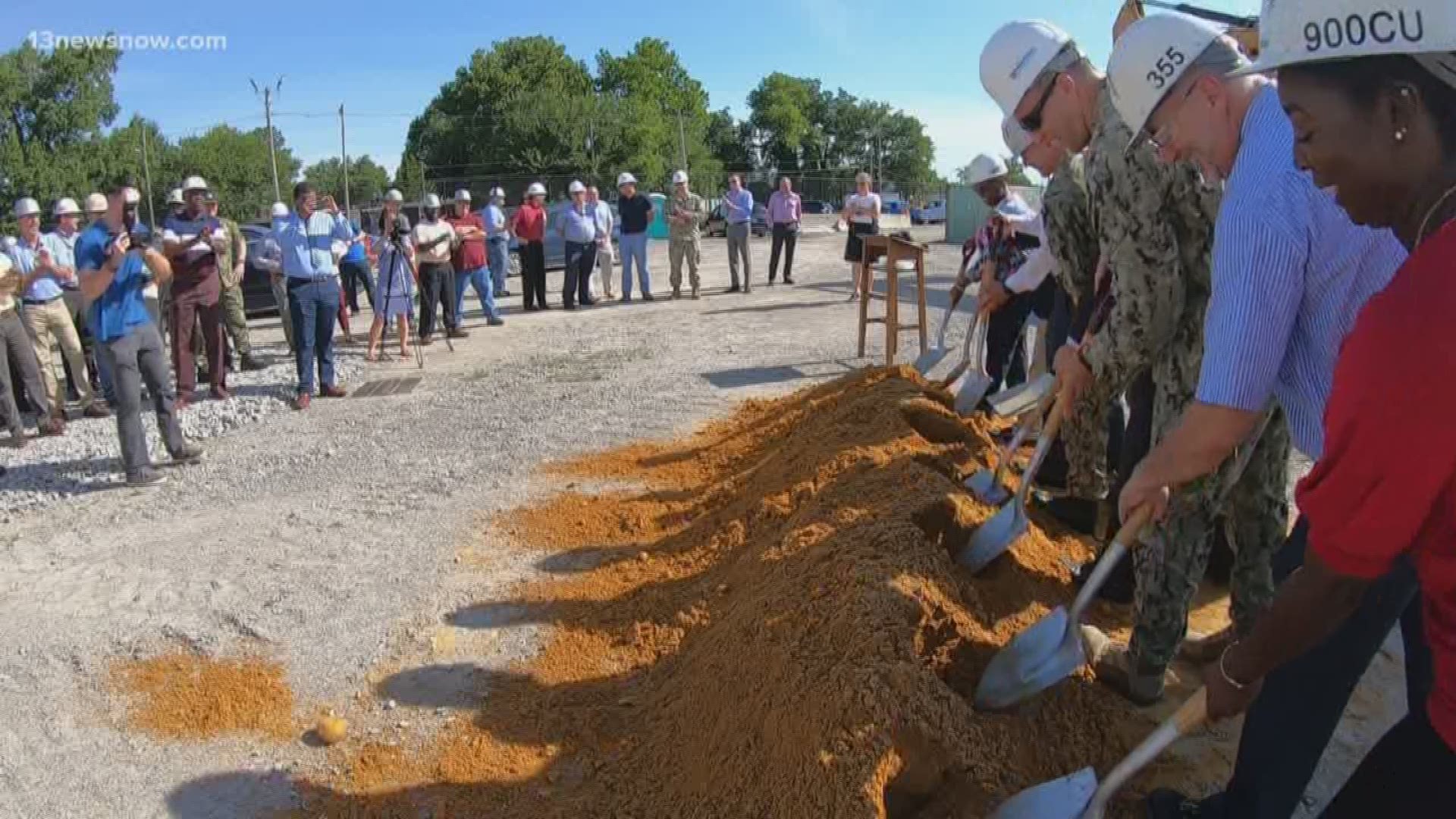 Norfolk Naval Shipyard broke ground on a new training facility.