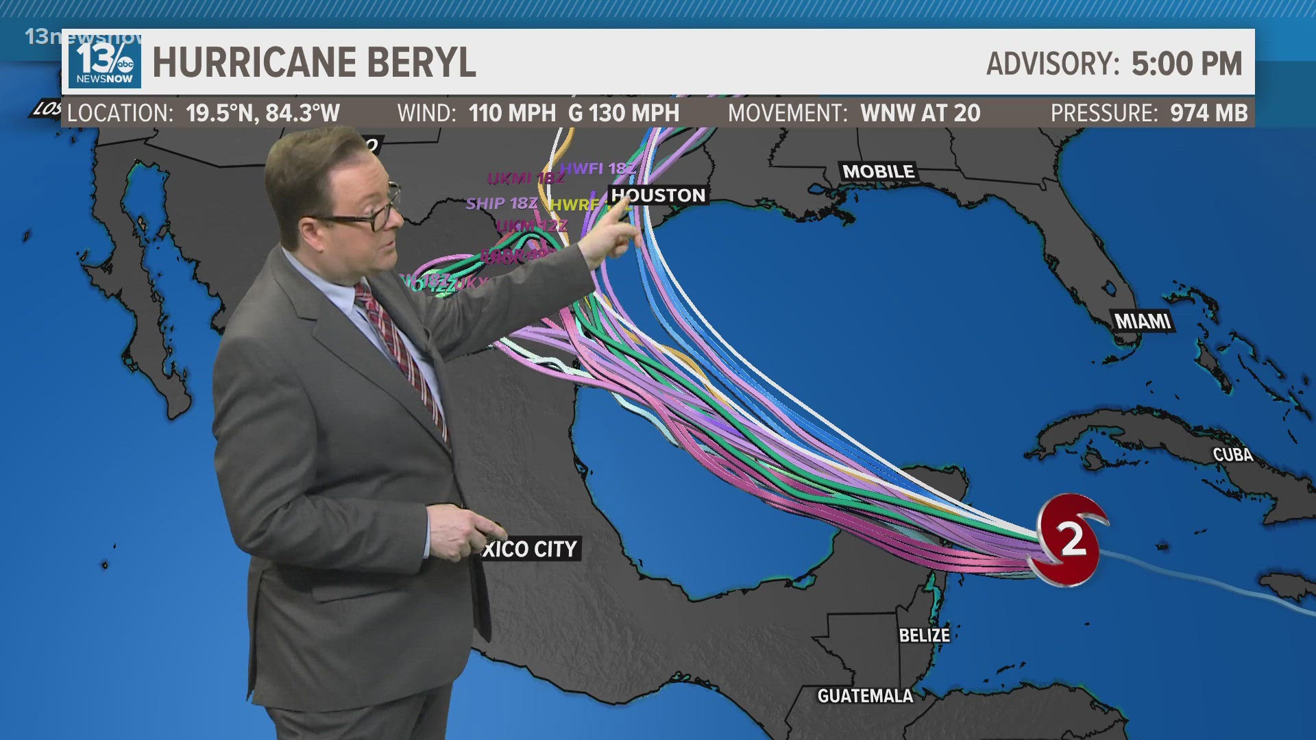 Beryl will impact Mexico's Yucatan Peninsula early Friday morning.
