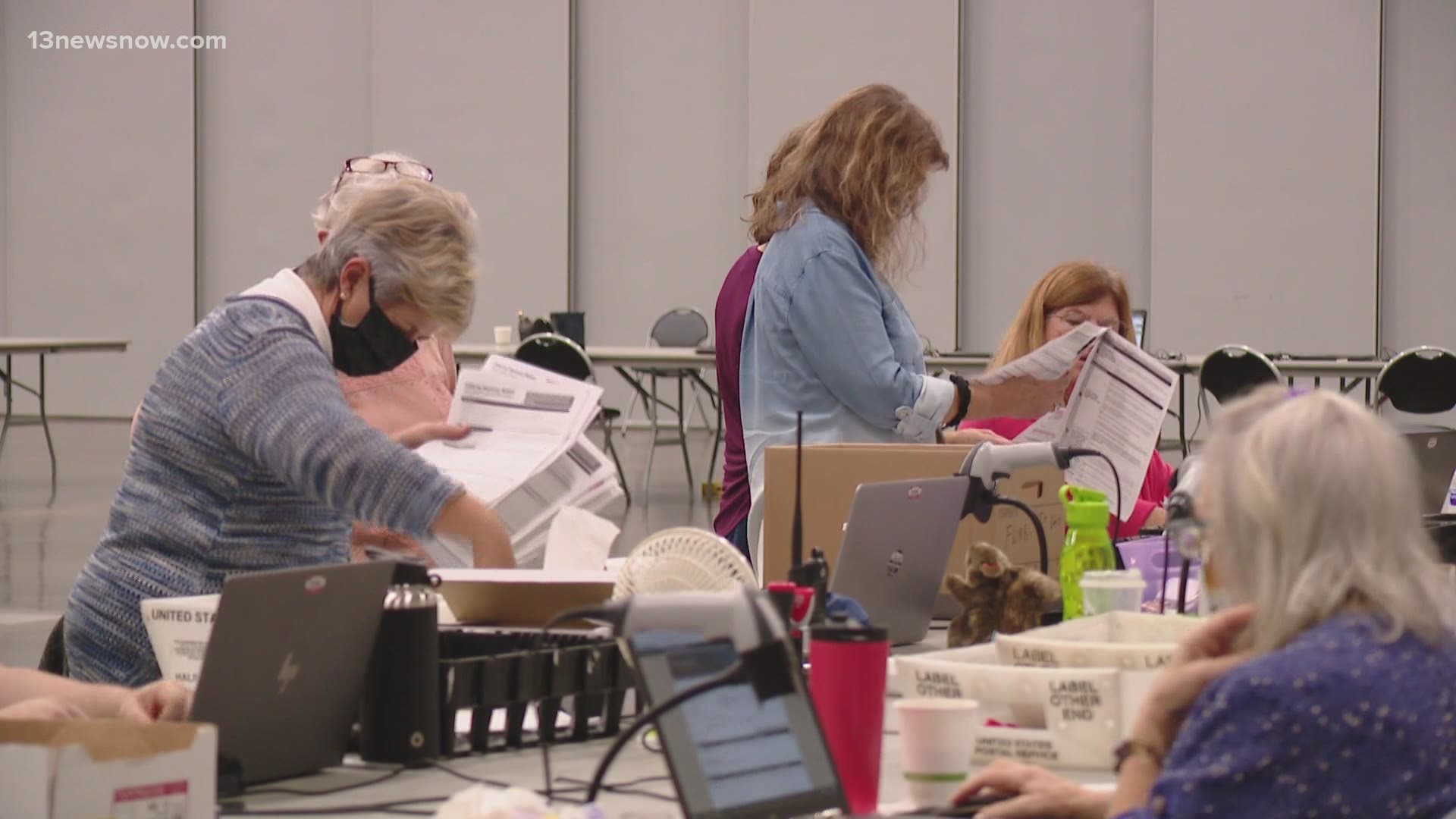 Election officials received the last batch of absentee ballots today. Some were eligible, and some were rejected because they were postmarked after Election Day.