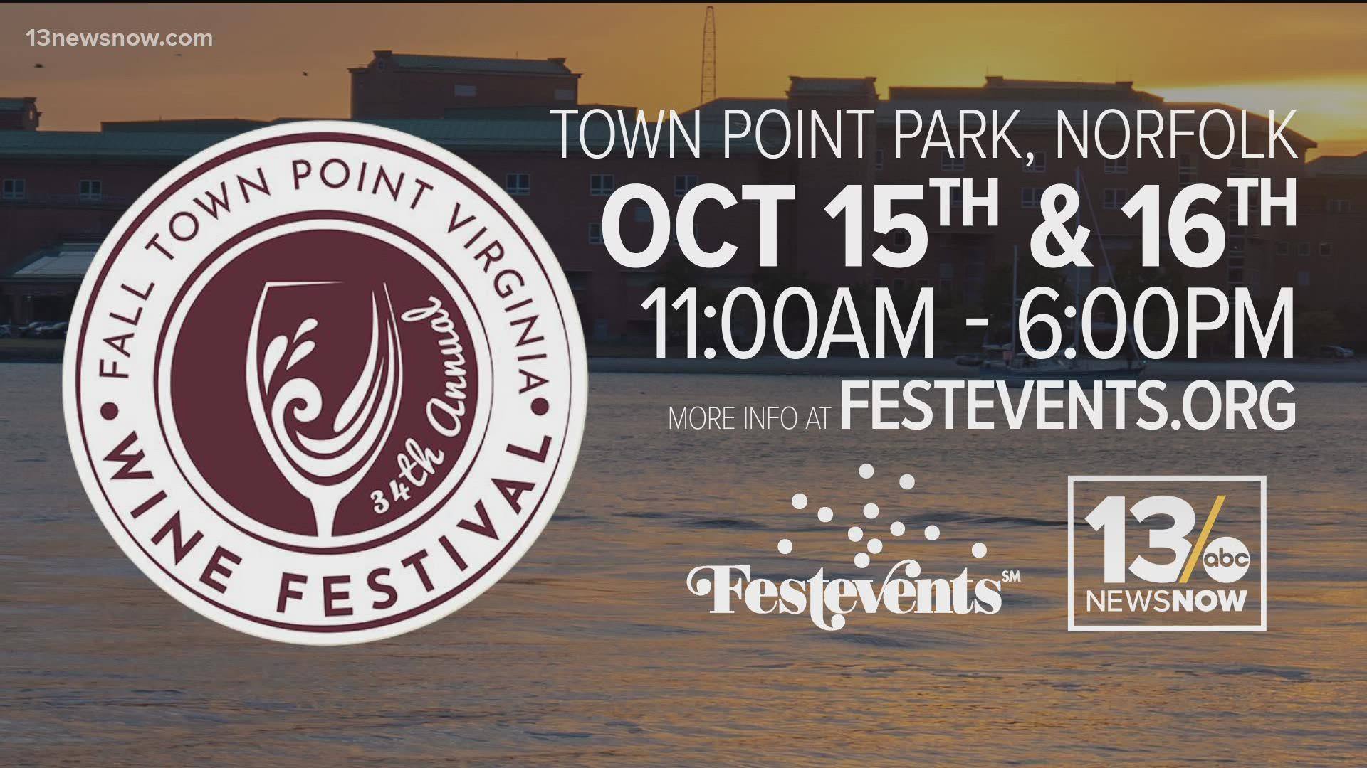 34th annual Fall Town Point Virginia Wine Festival in Norfolk