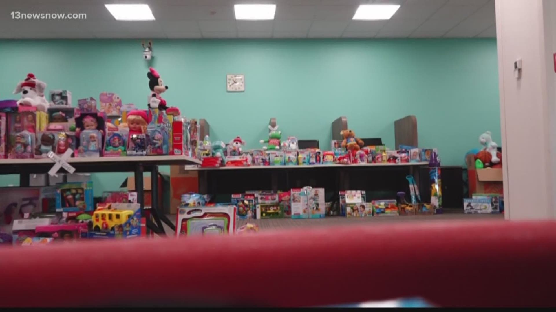 CHKD collected toys for children stuck in the hospital for Christmas. Parents were able to pick out toys for not only their sick children, but their other children as well.