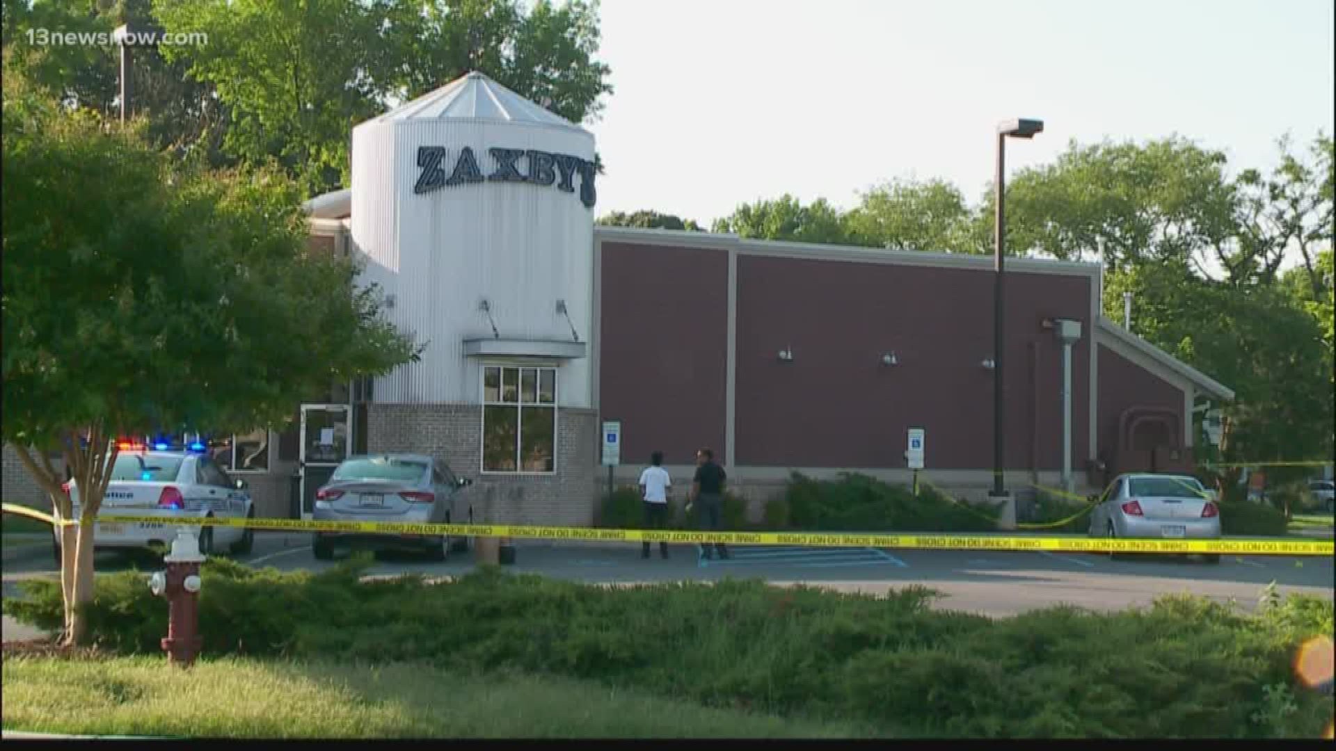 Someone shot two women in a Zaxby's parking lot this afternoon in Hampton.