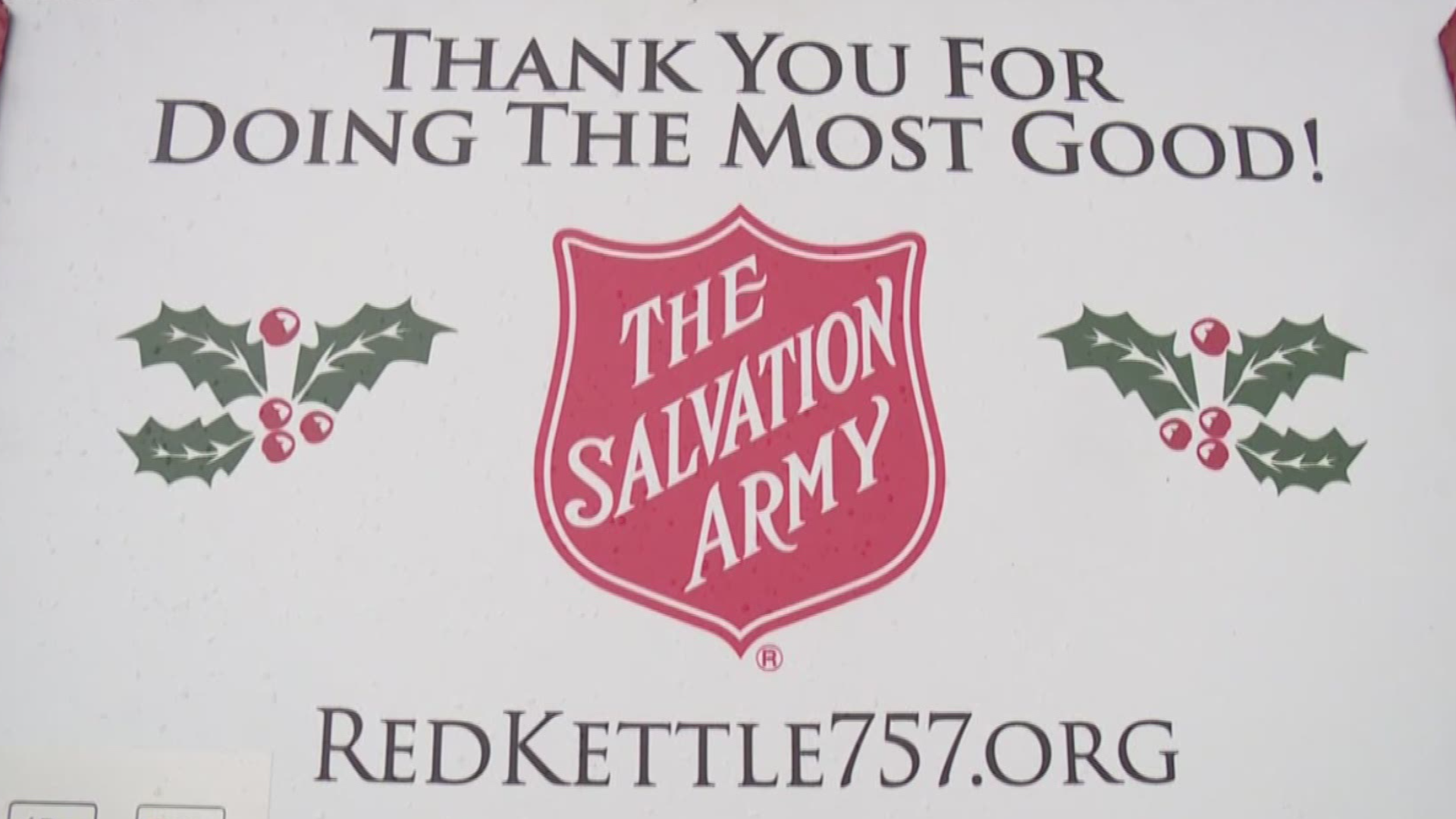 You no longer need cash to donate to the Salvation Army's Red Kettle program. You can hold your smartphone up to the sign and select how much you'd like to donate.