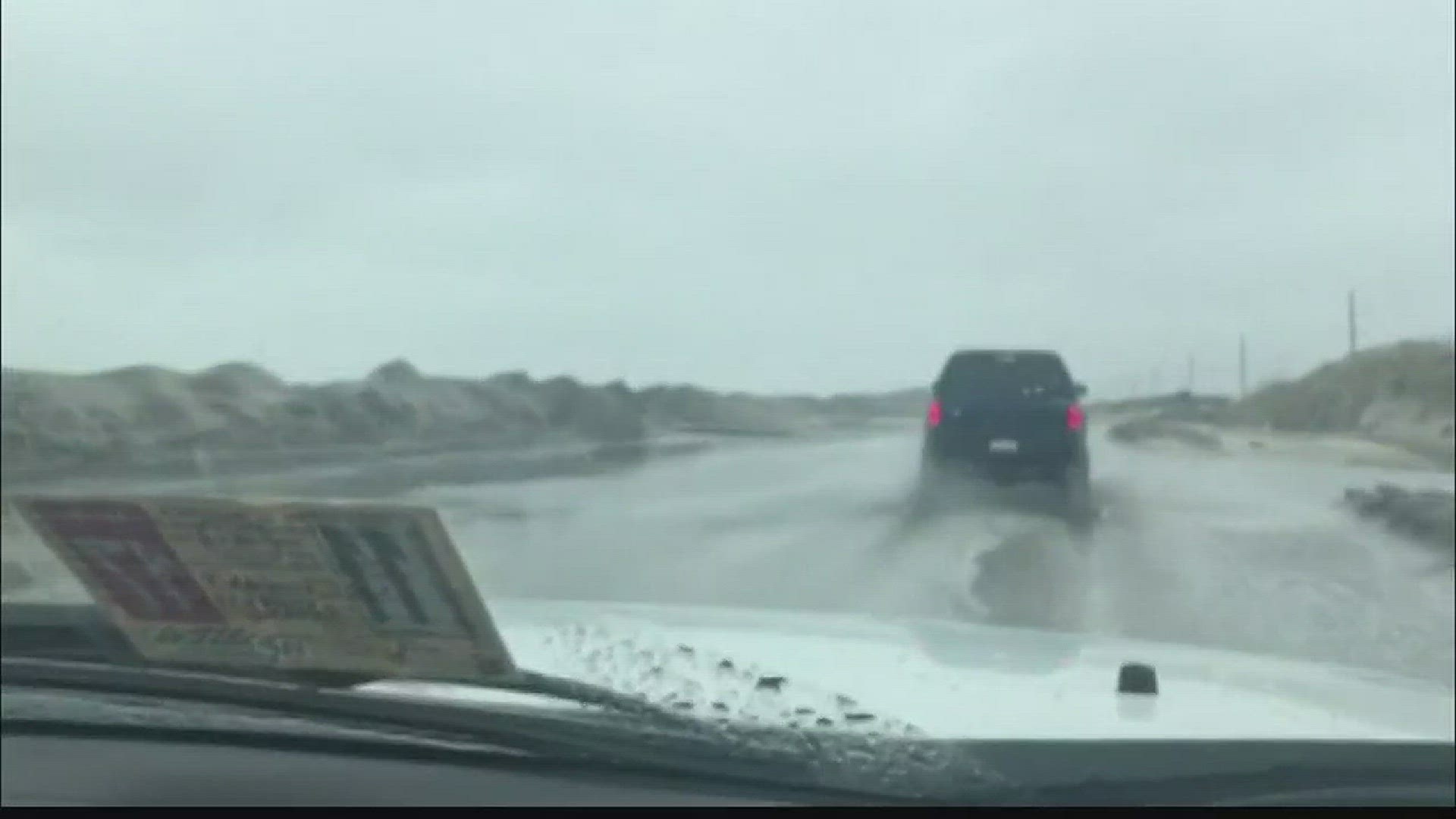 Kitty Hawk is one of the last towns in the Outer Banks for the beach nourishment project. Operations were temporarily stalled Tuesday due to Hurricane Jose.