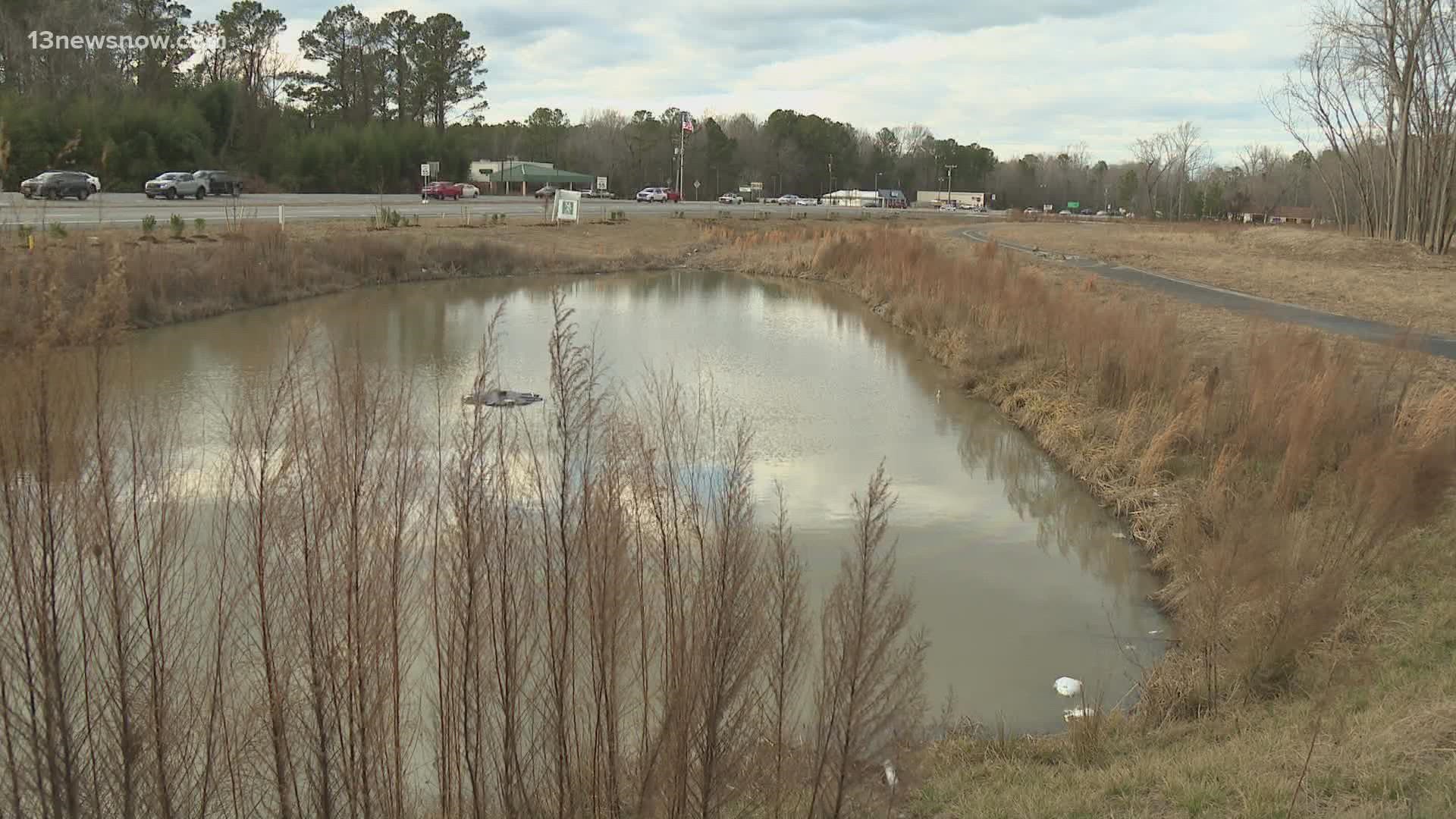 69-year-old Robert Bailey was last seen on New Year's Eve in the Chuckatuck area of Suffolk. His body was found in a retention pond on Friday, officials said.