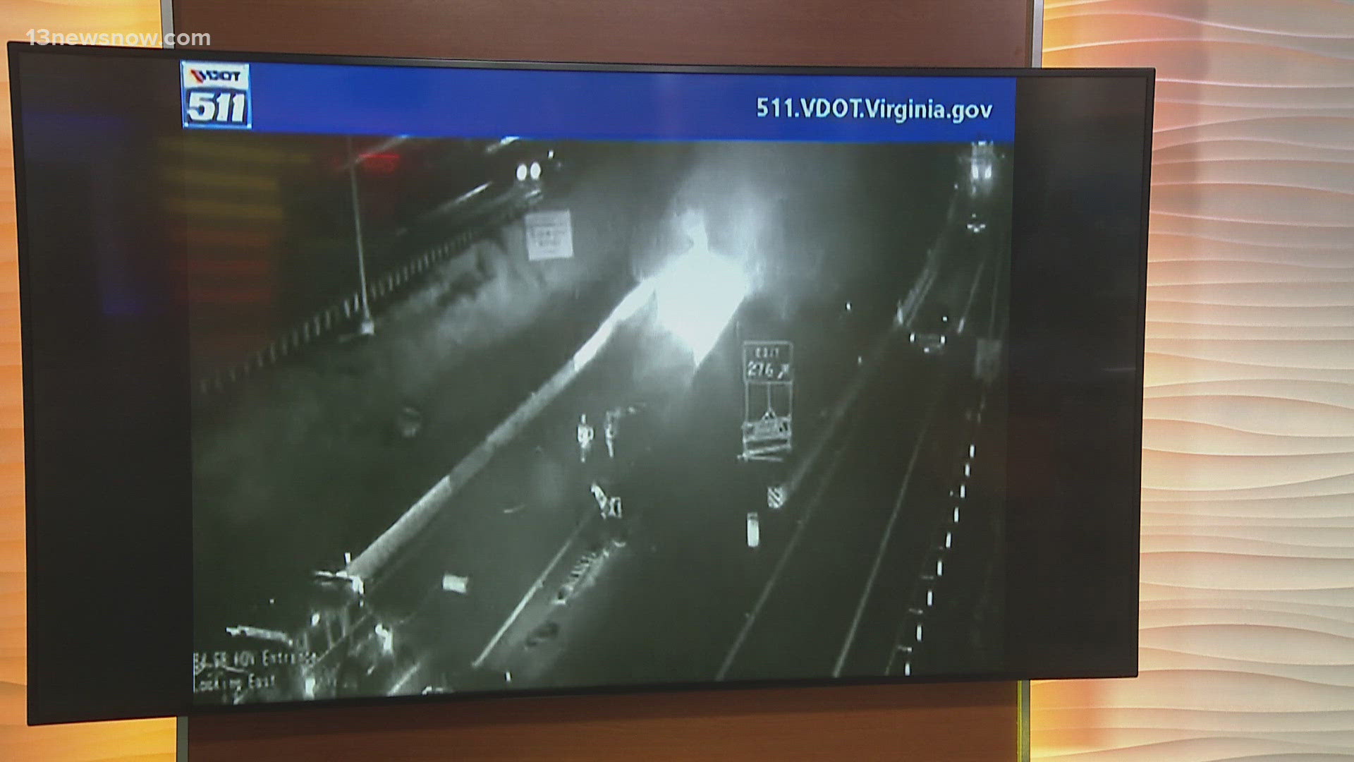 Tractor trailer catches on fire on I-64 after driver falls asleep and ...