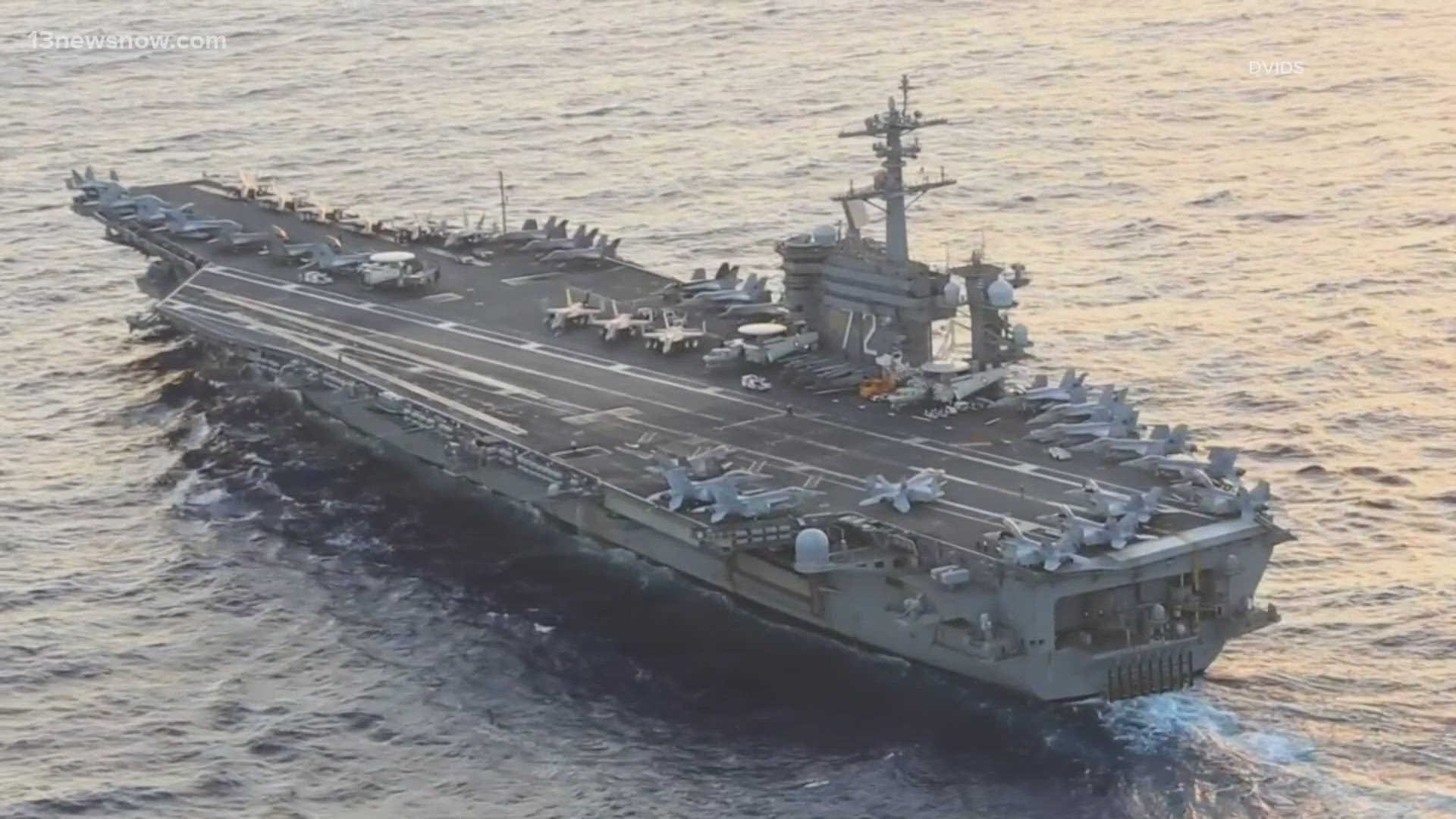 U.S. Central Command announced the carrier's arrival on social media Thursday. The United States now has two carriers on-site, including the USS Theodore Roosevelt.