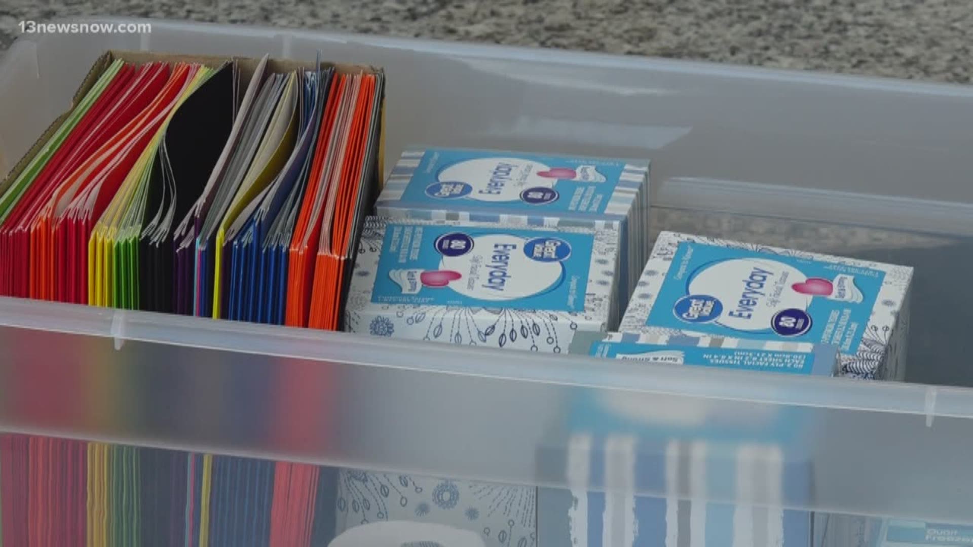 School supplies tend to run short midway through the year, so one local business owner is donating school supplies to help two teachers support their students.