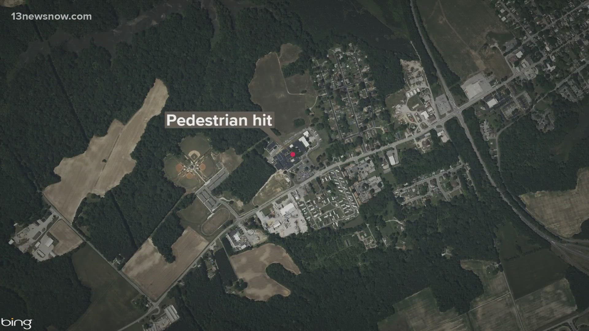 State police said the pedestrian suffered serious, life-threatening injuries and was flown to Norfolk General Hospital via med-flight.