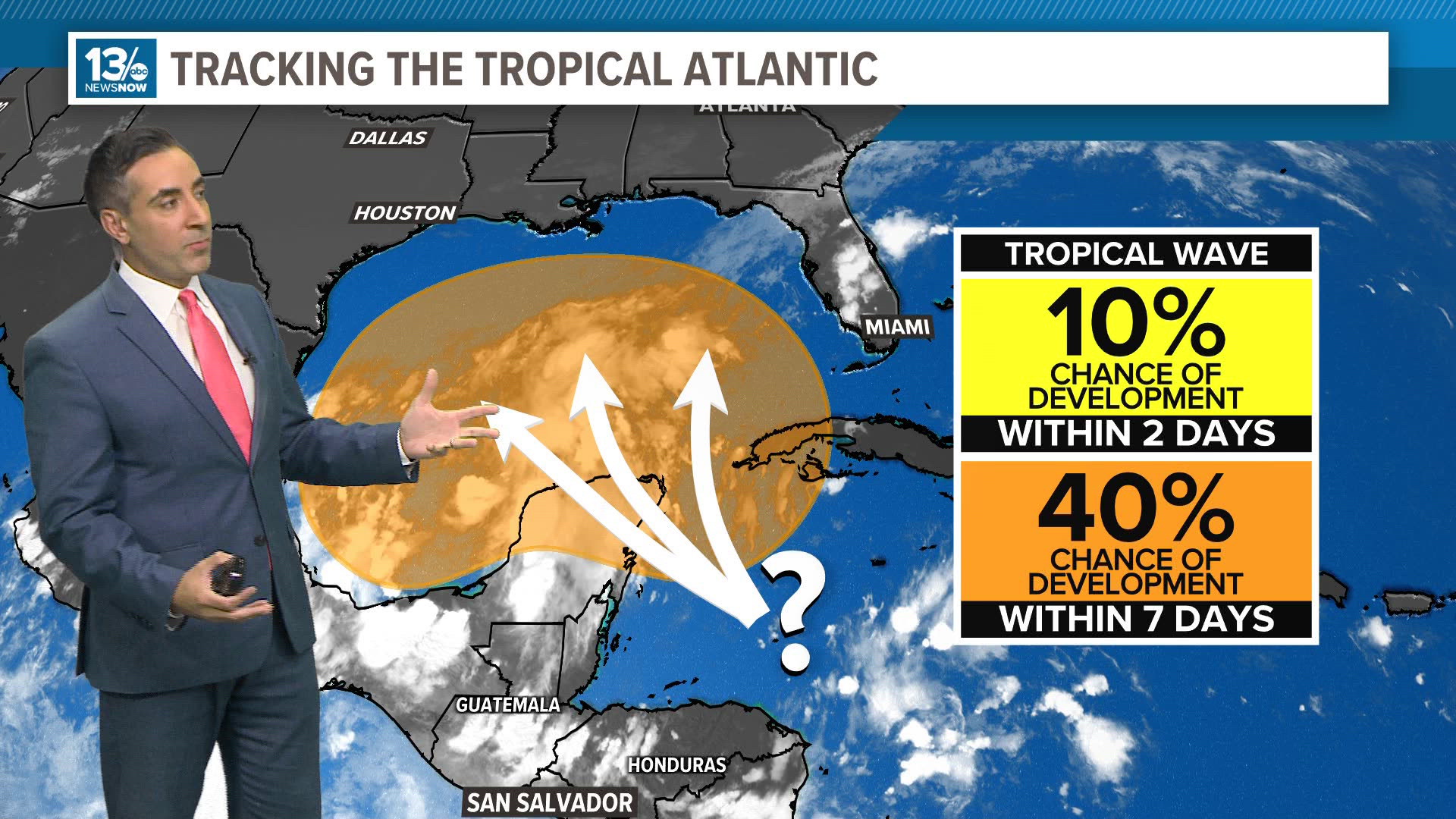 Keep an eye on the Caribbean and Gulf of Mexico over the coming days.