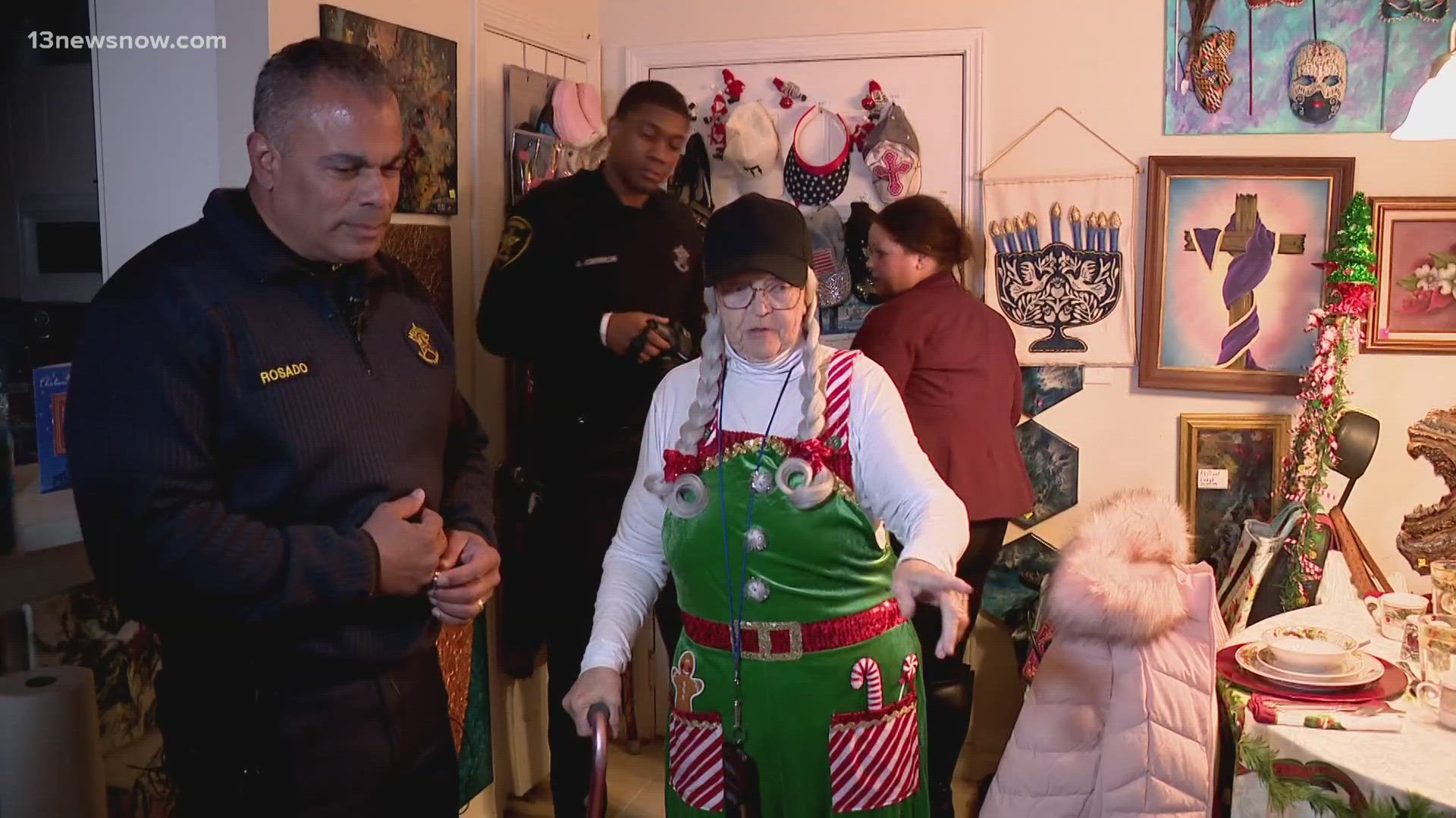 On Wednesday, the Chesapeake Sheriff's Office delivered dozens of baskets filled with food, gift cards, and more.